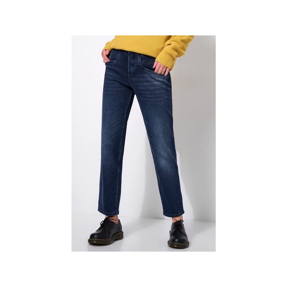 TONI used blue (1-tlg) 5-Pocket-Jeans dark kombi