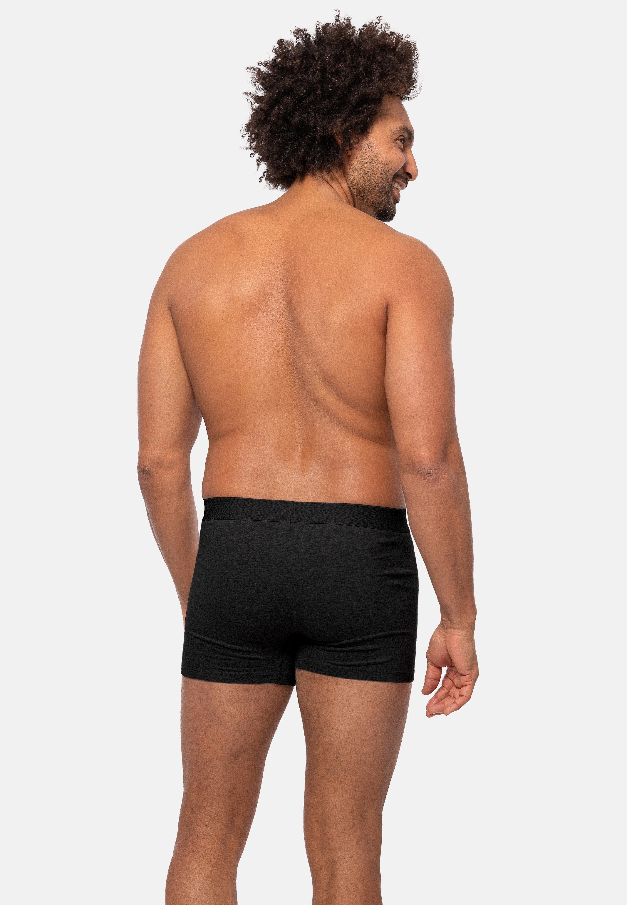 Almonu Retro Boxer 6er Pack Cotton - Melange (Spar-Set, 6-St) Retro Short / Pant - Baumwolle - ohne Eingriff