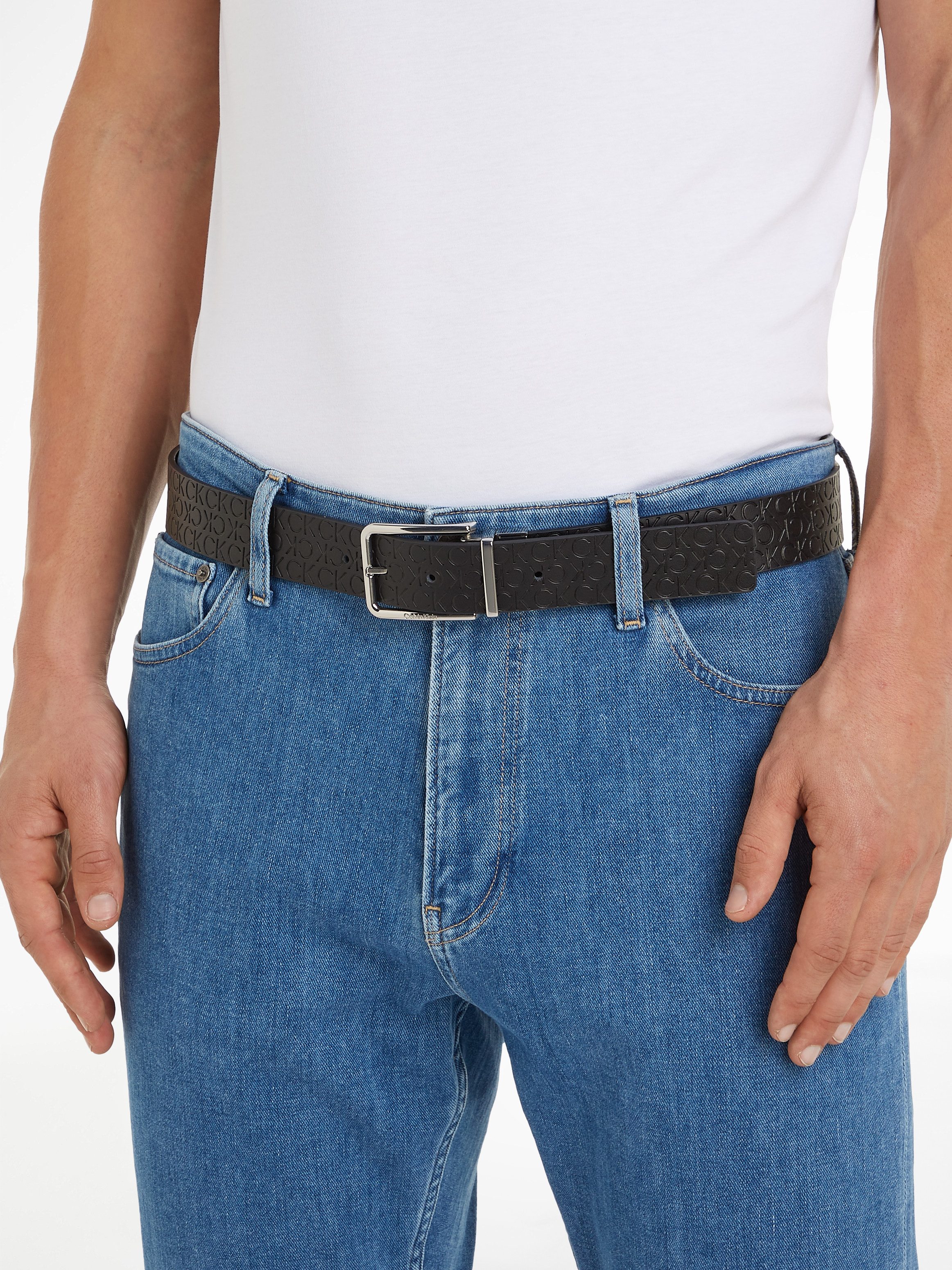 Calvin Klein Wendegürtel ADJ/REV WARMTH MONO 35MM mit Calvin Klein Logopräg günstig online kaufen