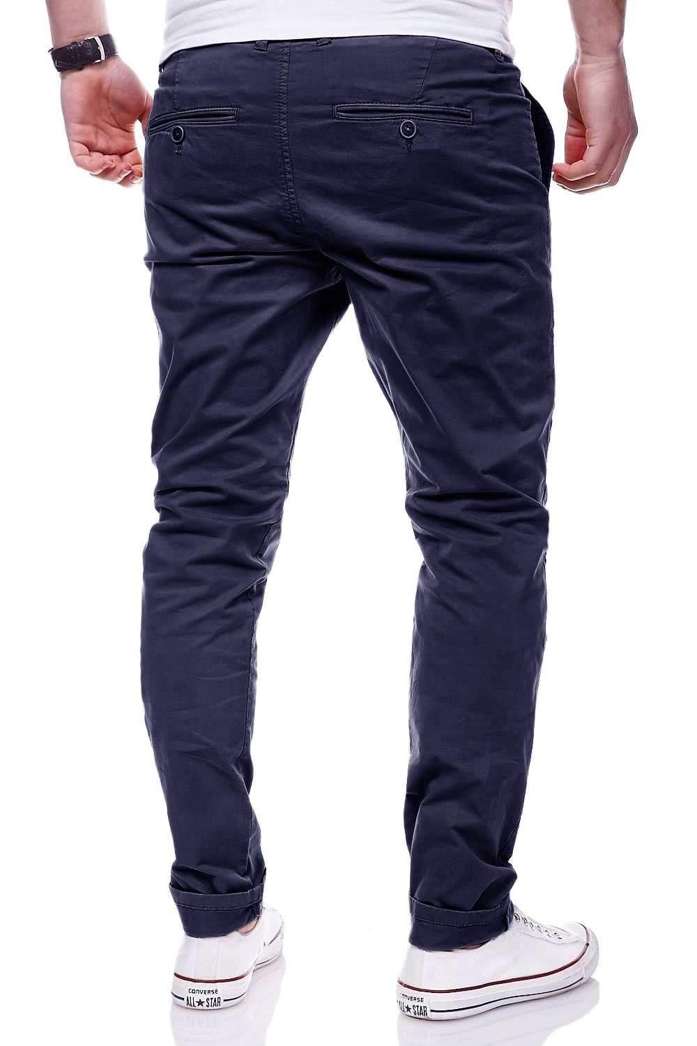 behype Chinohose MPBISTER Basic Stretch Hose Regular Slim-Fit günstig online kaufen