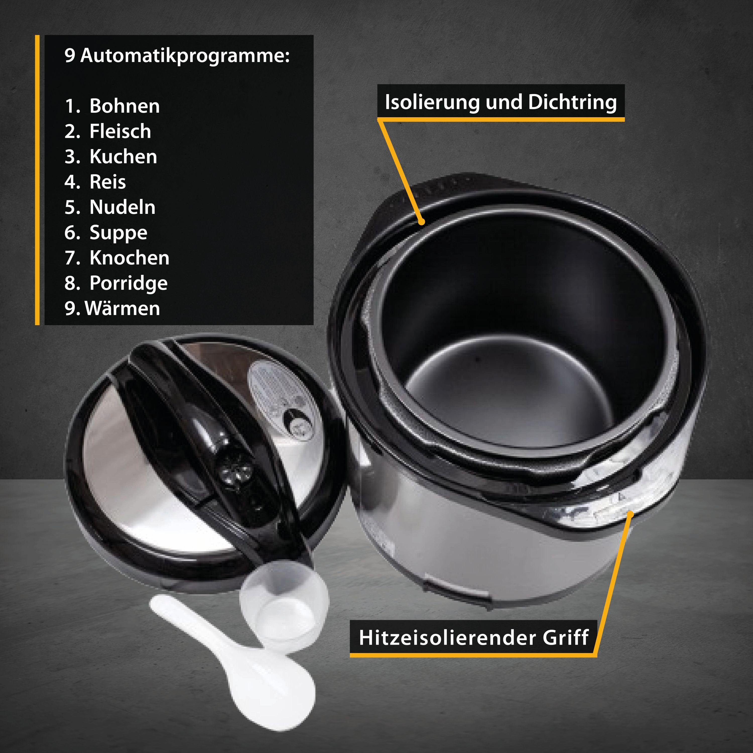 OUNONA Reiskocher Innenpot Austauschbar - 2L Edelstahl Innentopf Für Elektroherd