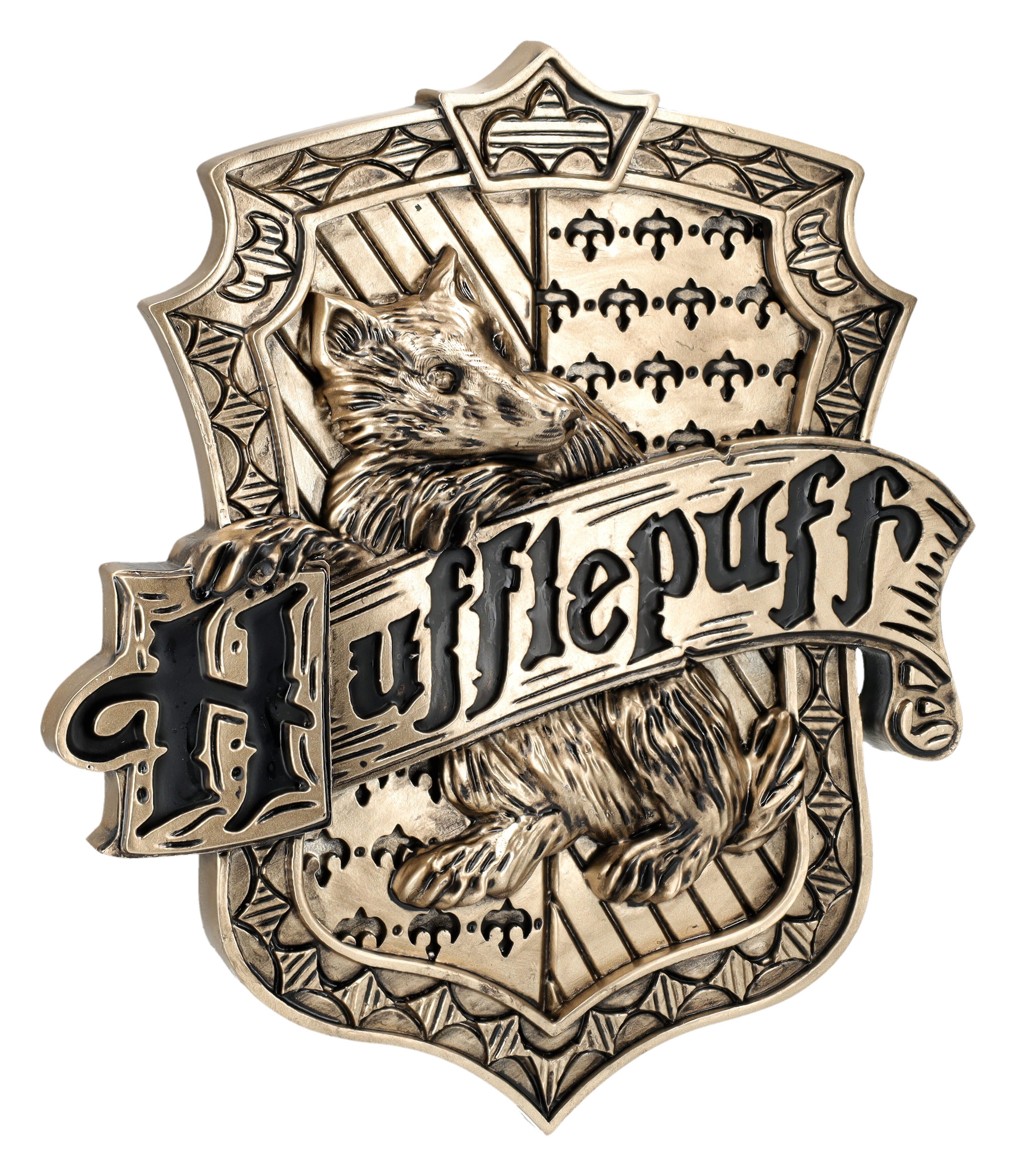 Wanddekoobjekt Wandrelief Harry Potter Hufflepuff Wappen Wanddeko Fantasy Dekoration