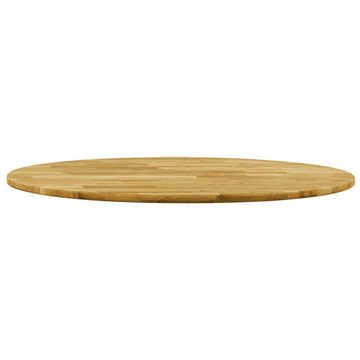 furnicato Tischplatte Eichenholz Massiv Rund 23 mm 500 mm