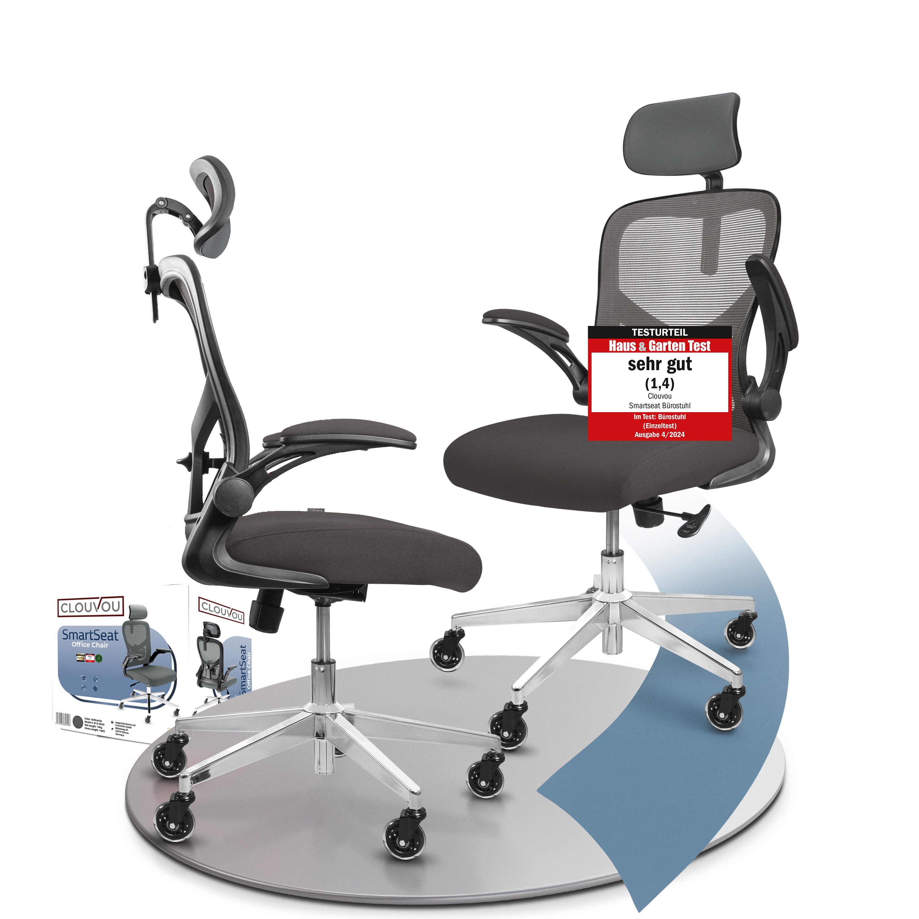 CLOUVOU Bürostuhl SmartSeat, Schreibtischstuhl, ergonomisch, Chefsessel, günstig online kaufen