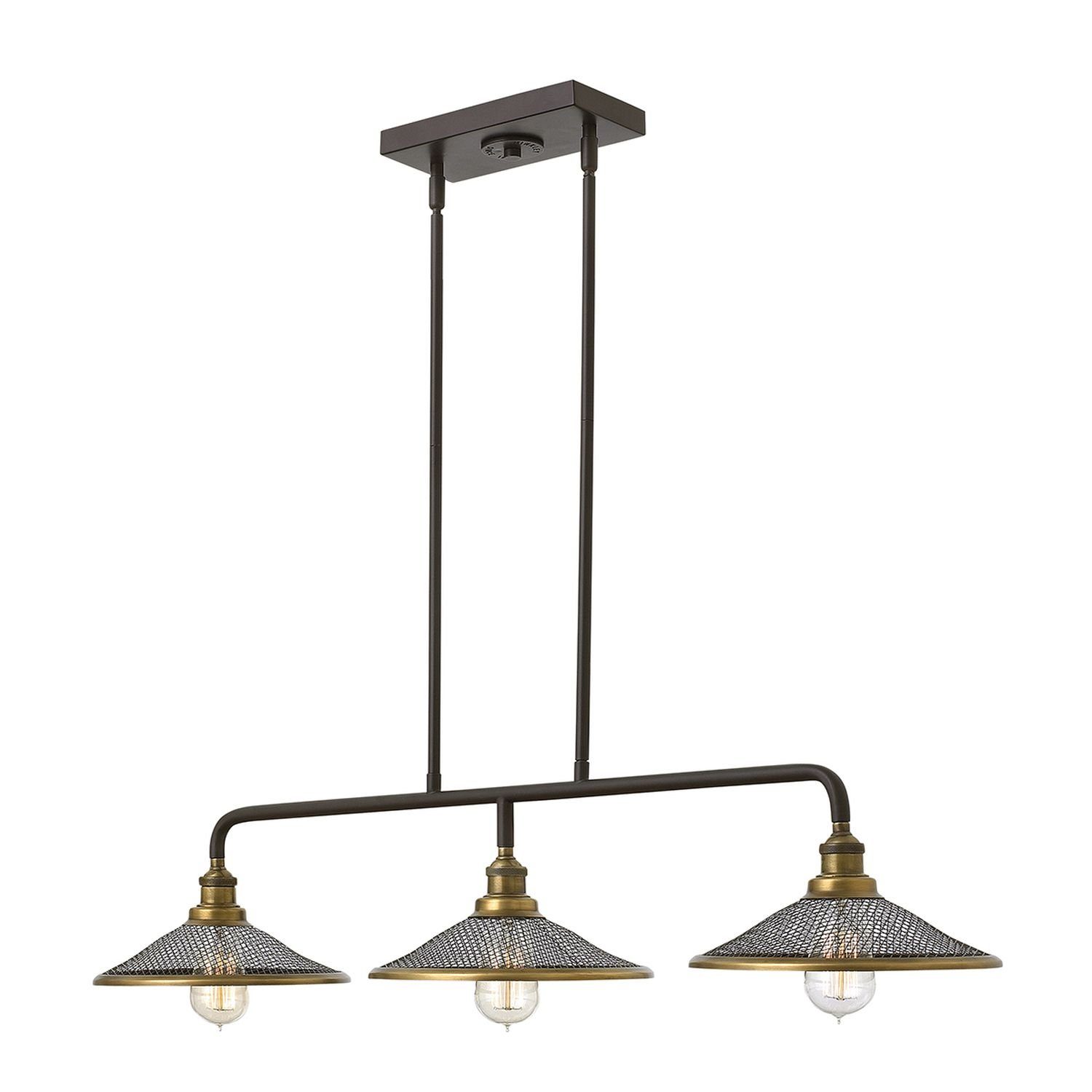 E27 Modern Pendelleuchte Bronze Licht-Erlebnisse Metall Leuchtmittel, Esstisch ohne Küche Hängelampe ALEYNA, Hängeleuchte