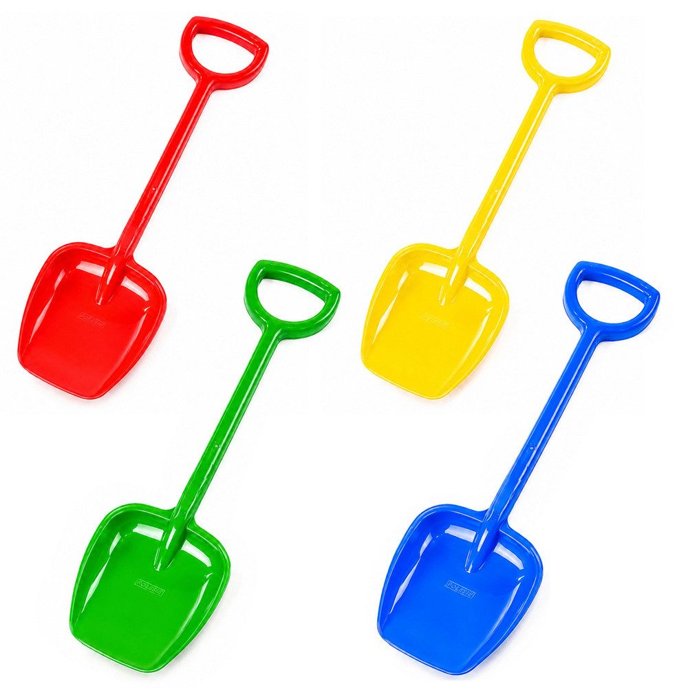 LEAN TOYS Kinder-Schaufel Sandschaufel Strandschaufel Buddelschaufel, (Spar-Set, 1-tlg., 55 x 15 x 5 cm leicht), 55 cm lang, EN71-geprüft, stabiler Griffbügel