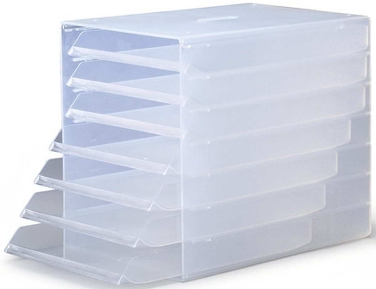 DURABLE Organizer Schubladenbox Idealbox 7 Fächer transparent
