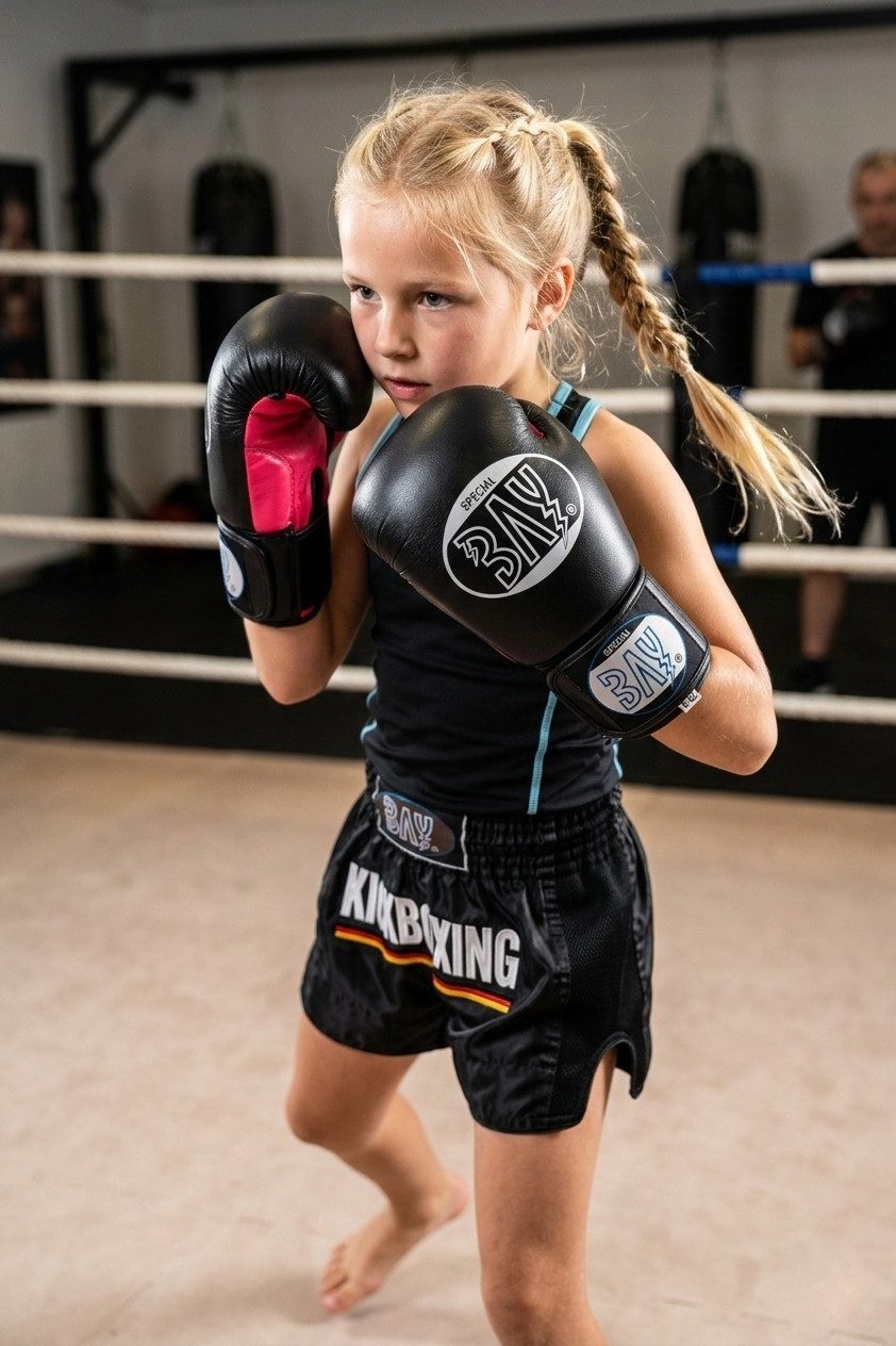 BAY-Sports Boxhandschuhe Future Box-Handschuhe schwarz/pink Boxen Kickboxen (Paar, Paar), 8, 10 und 12 Unzen, besonders stabil und komfortabel