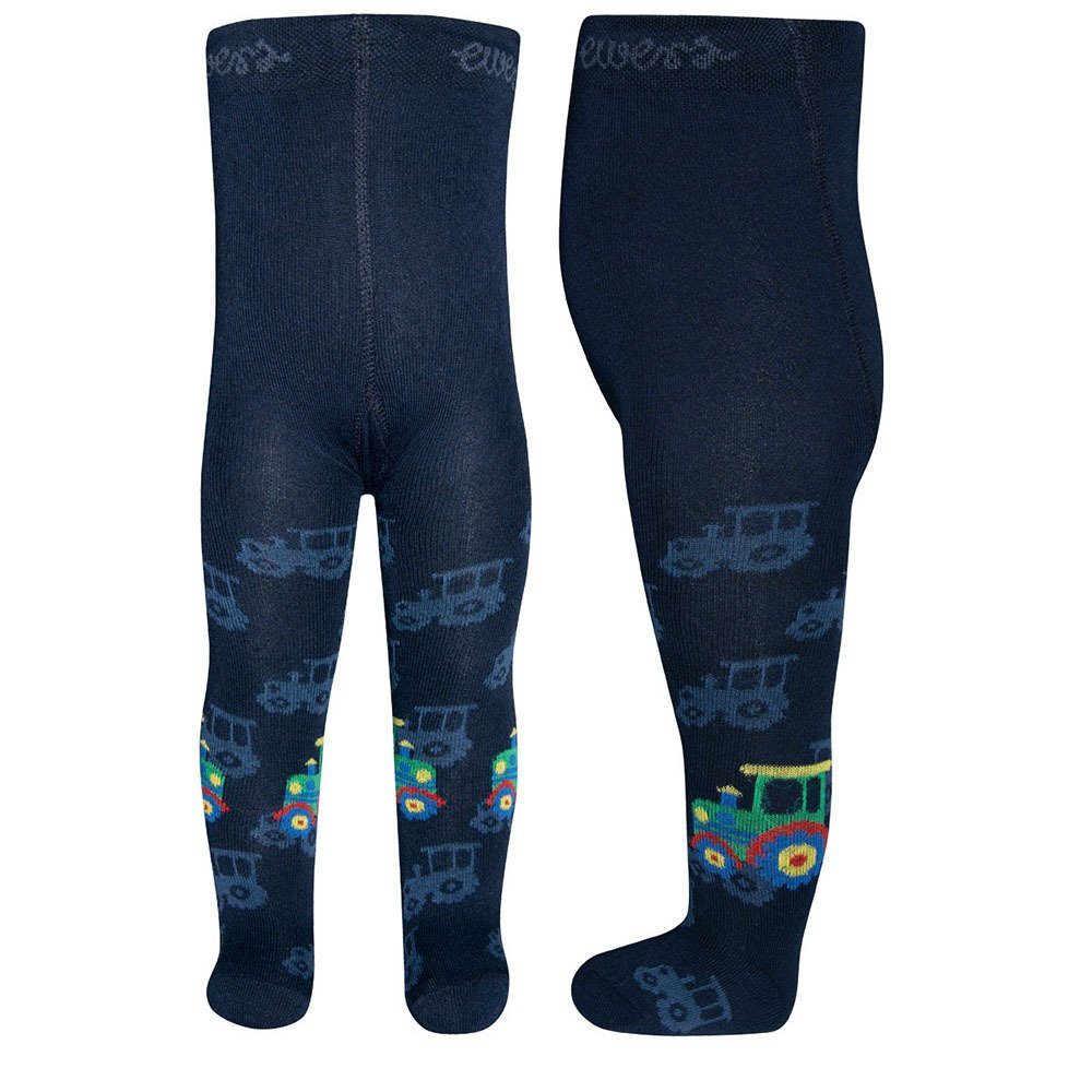 Ewers Trecker Baumwollanteil Strumpfhose navy hoher Strumpfhose