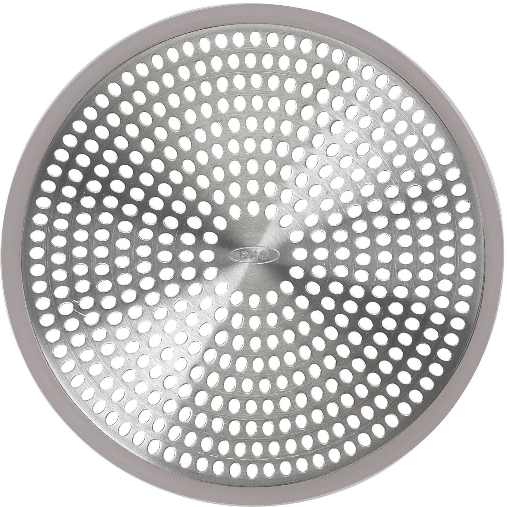 OXO Good Grips Abflusssieb EDELSTAHLSIEB FÜR DUSCHABFLÜSSE, Edelstahl, (1-St), für die Dusche