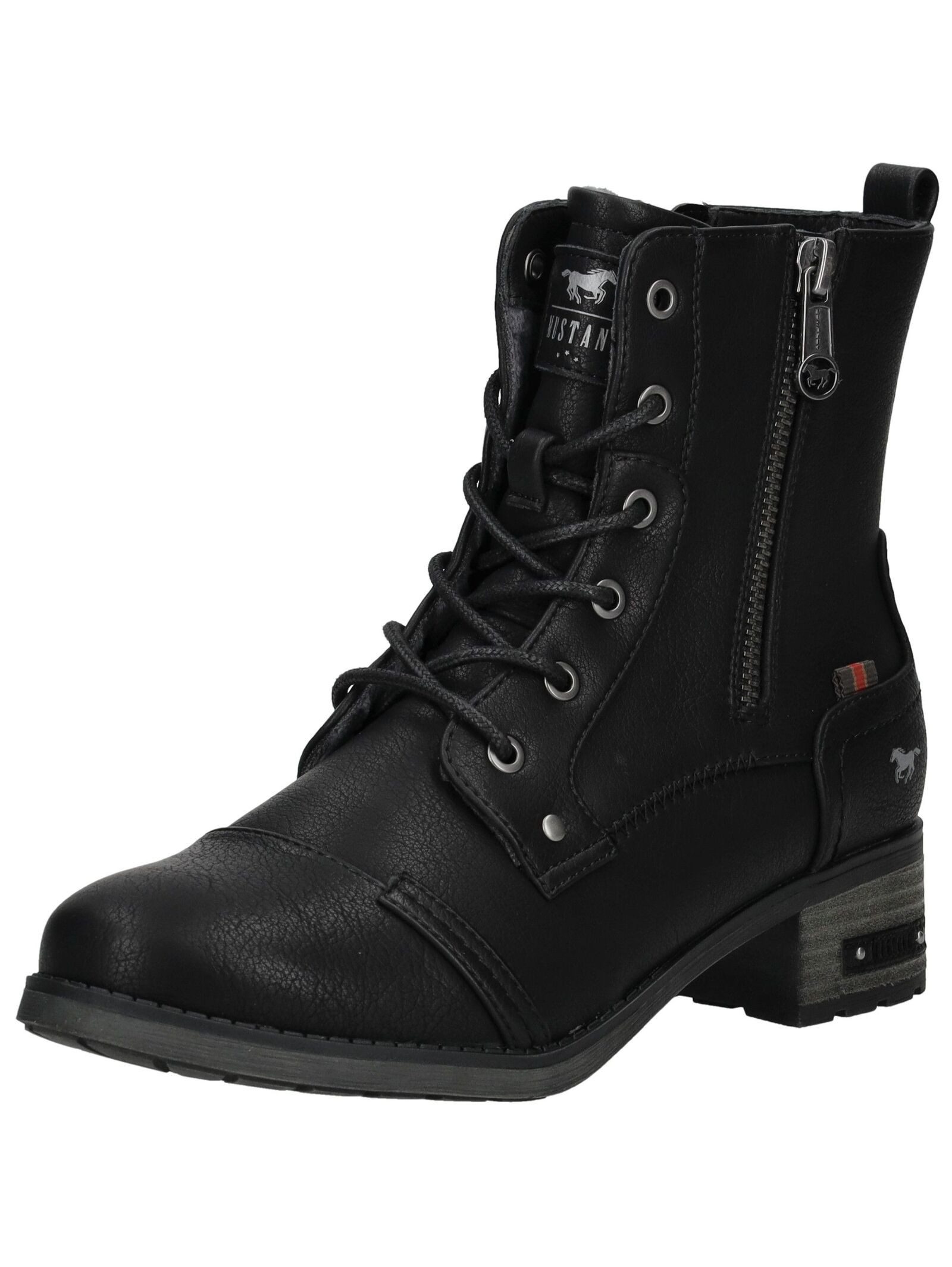 MUSTANG Stiefelette Lederimitat Schnürstiefelette günstig online kaufen