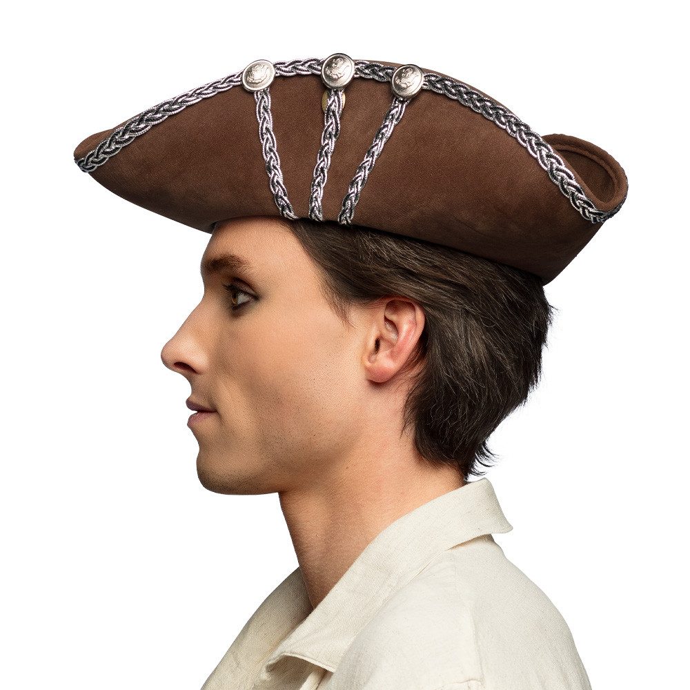 Boland Kostüm Piraten Hut Dreispitz 'Alistair', Braun günstig online kaufen