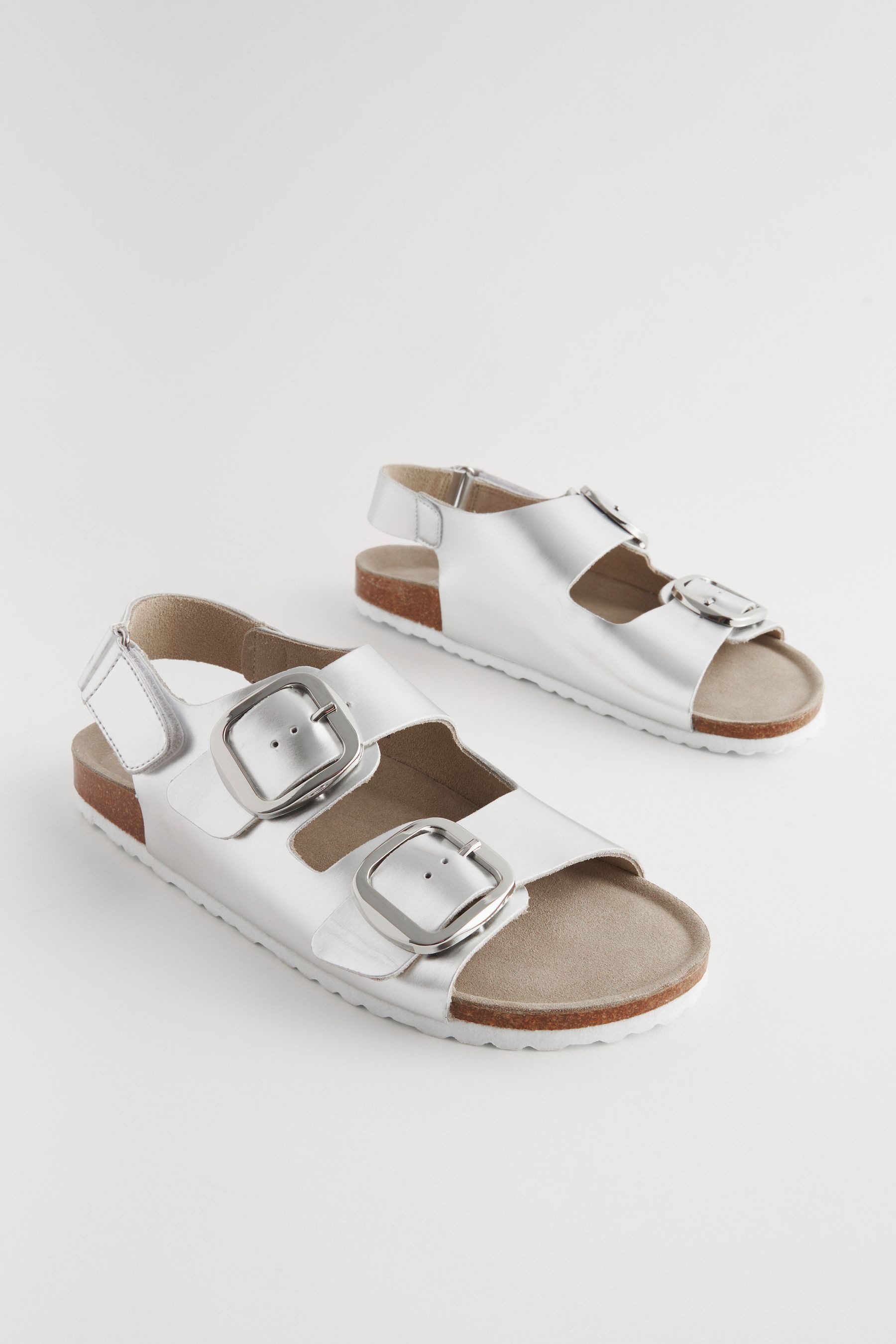 Next Ledersandalen mit Fersenriemen und Fußbett günstig online kaufen