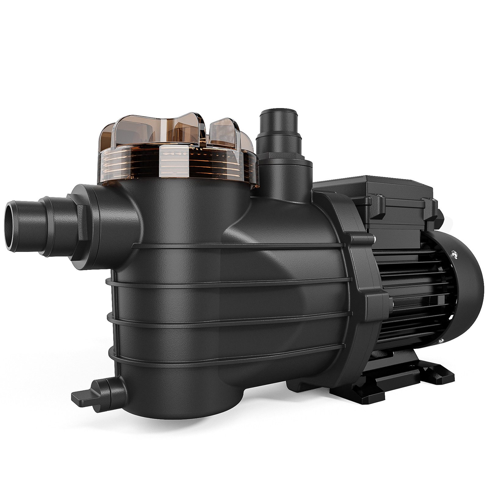 LALAHO Pool-Filterpumpe Poolpumpe 250W, 7900 l/h Durchfluss, selbstansaugende Wasserpumpe