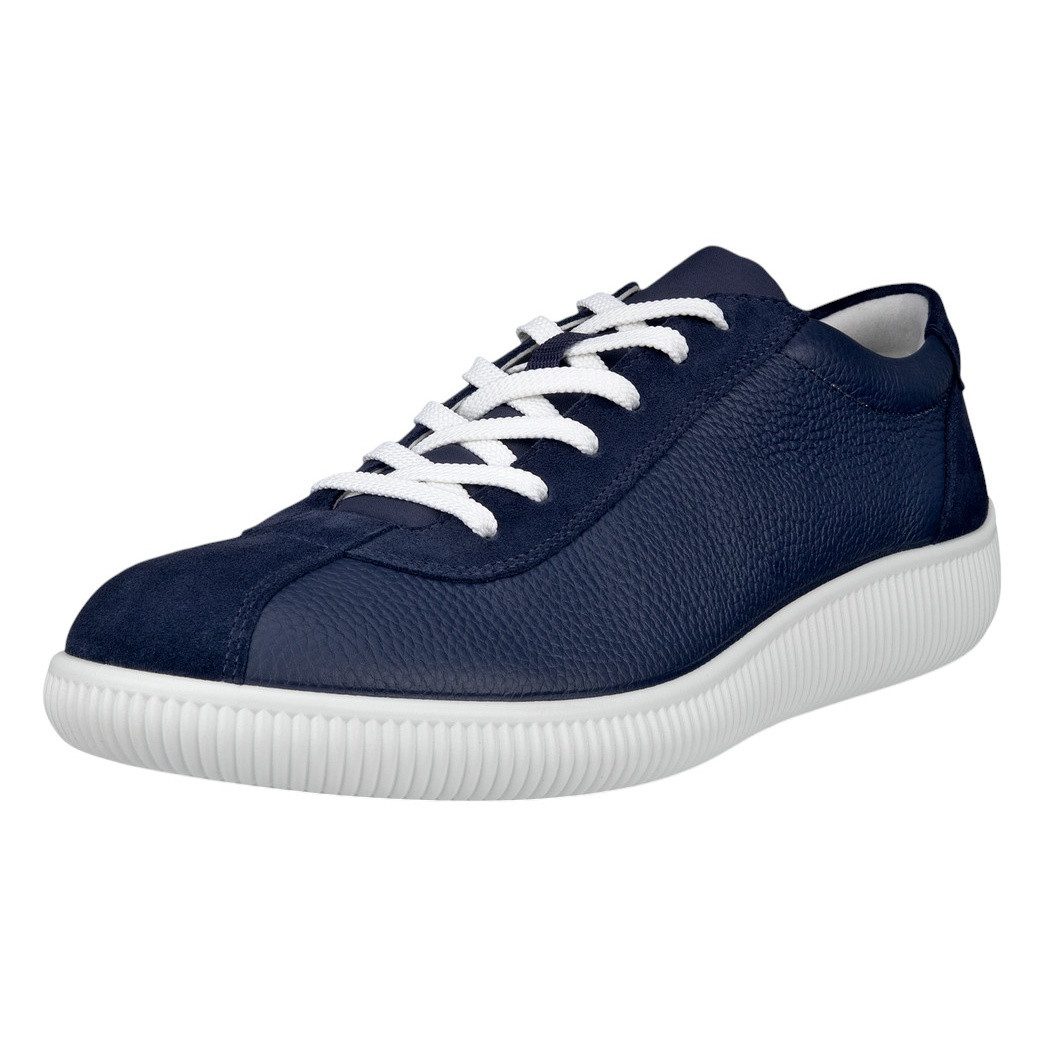 Ecco Soft Zero (ECCO-Leder) navyblau/weiss Herren günstig online kaufen