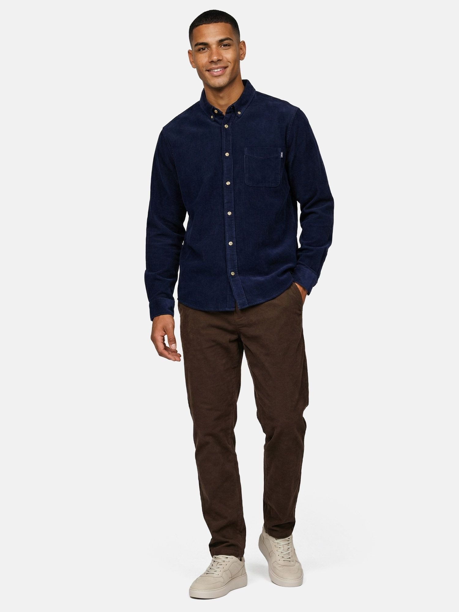 Tazzio Stoffhose A111 Cordhose im Chino-Schnitt mit Regular Fit – Bild 2 von 5