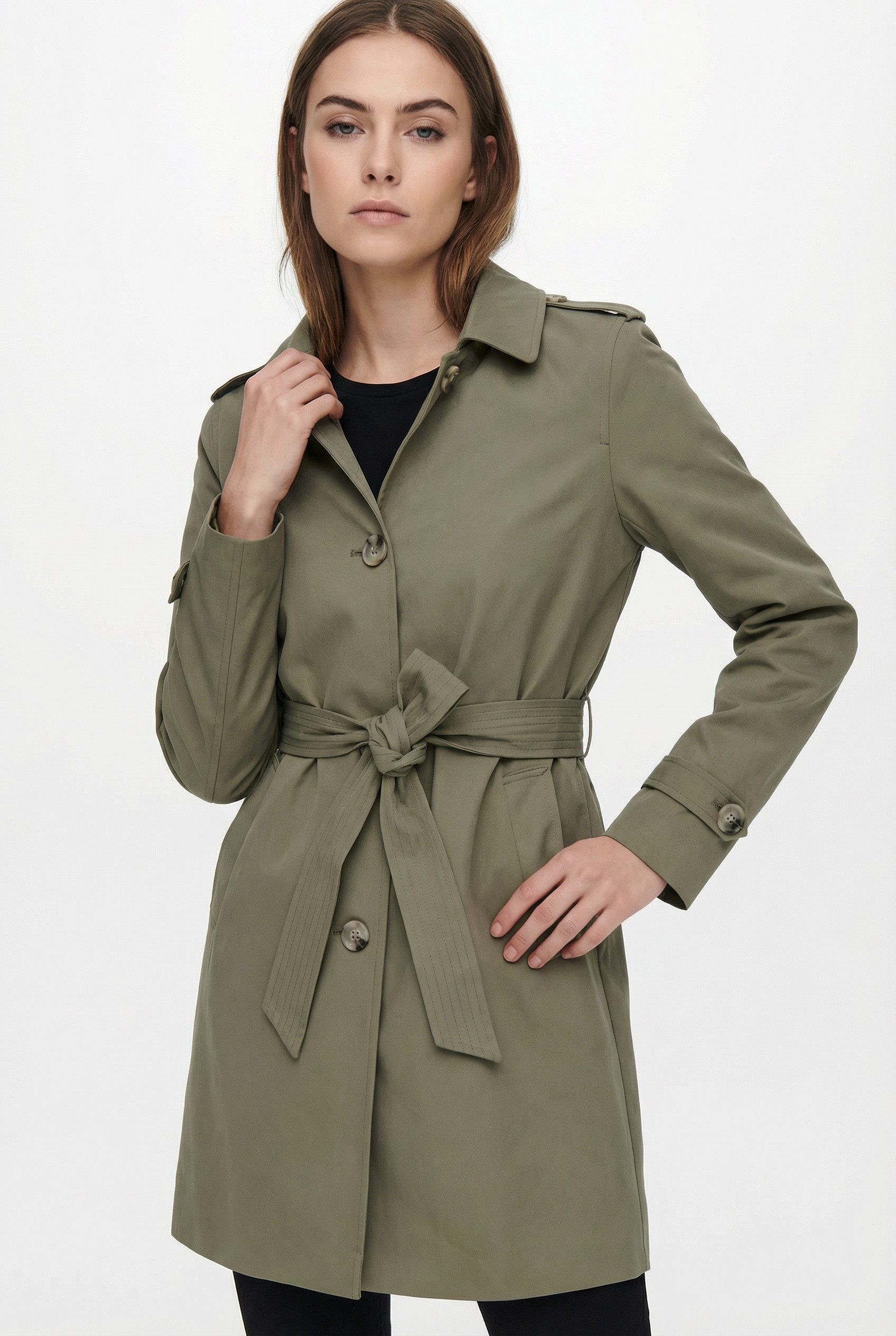 ONLY Trenchcoat ONLDISA LIFE SB TRENCHCOAT CC OTW klassischer Schnitt günstig online kaufen