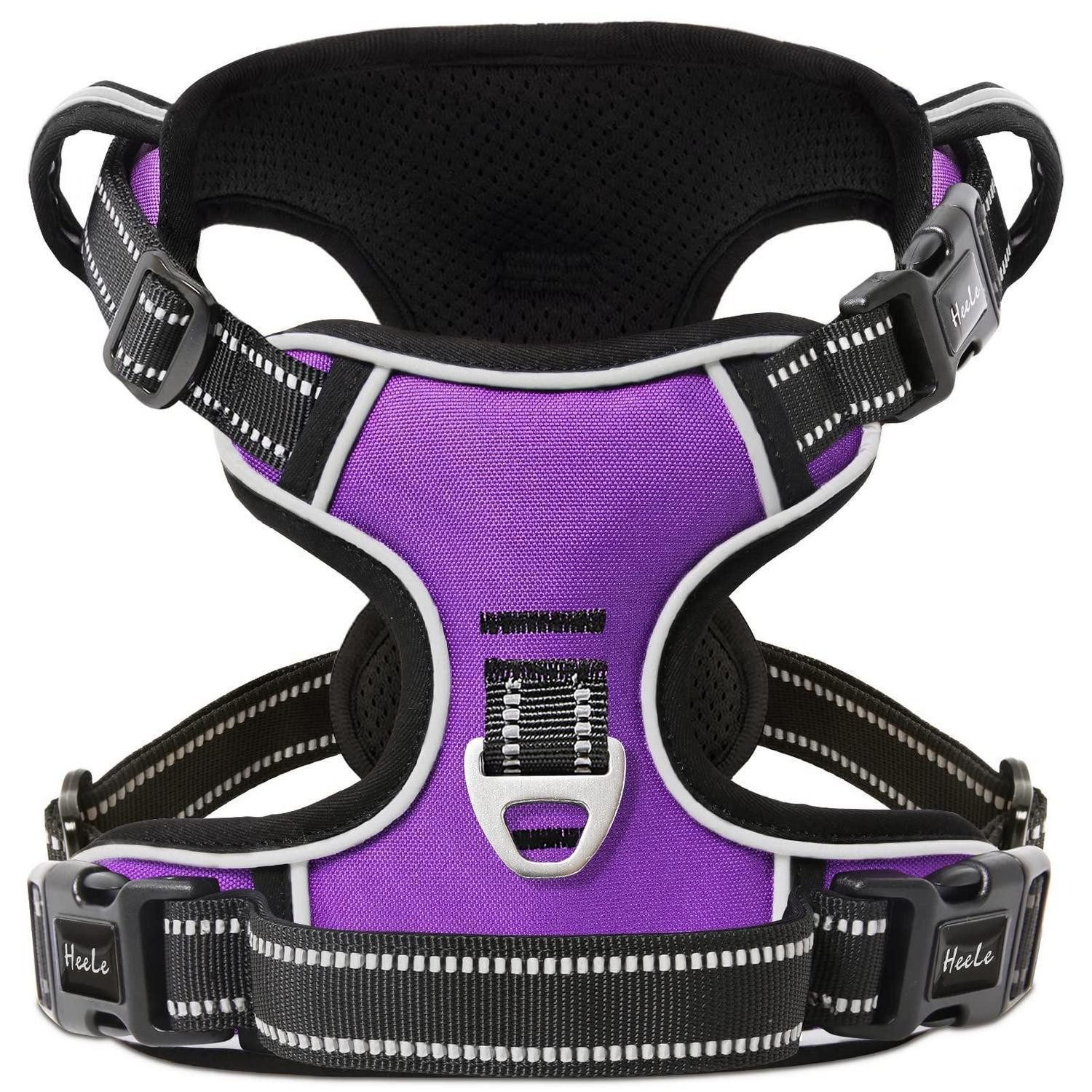 LuxusKollektion Hunde-Geschirr Hundegeschirr No-Pull Lila S, Textil
