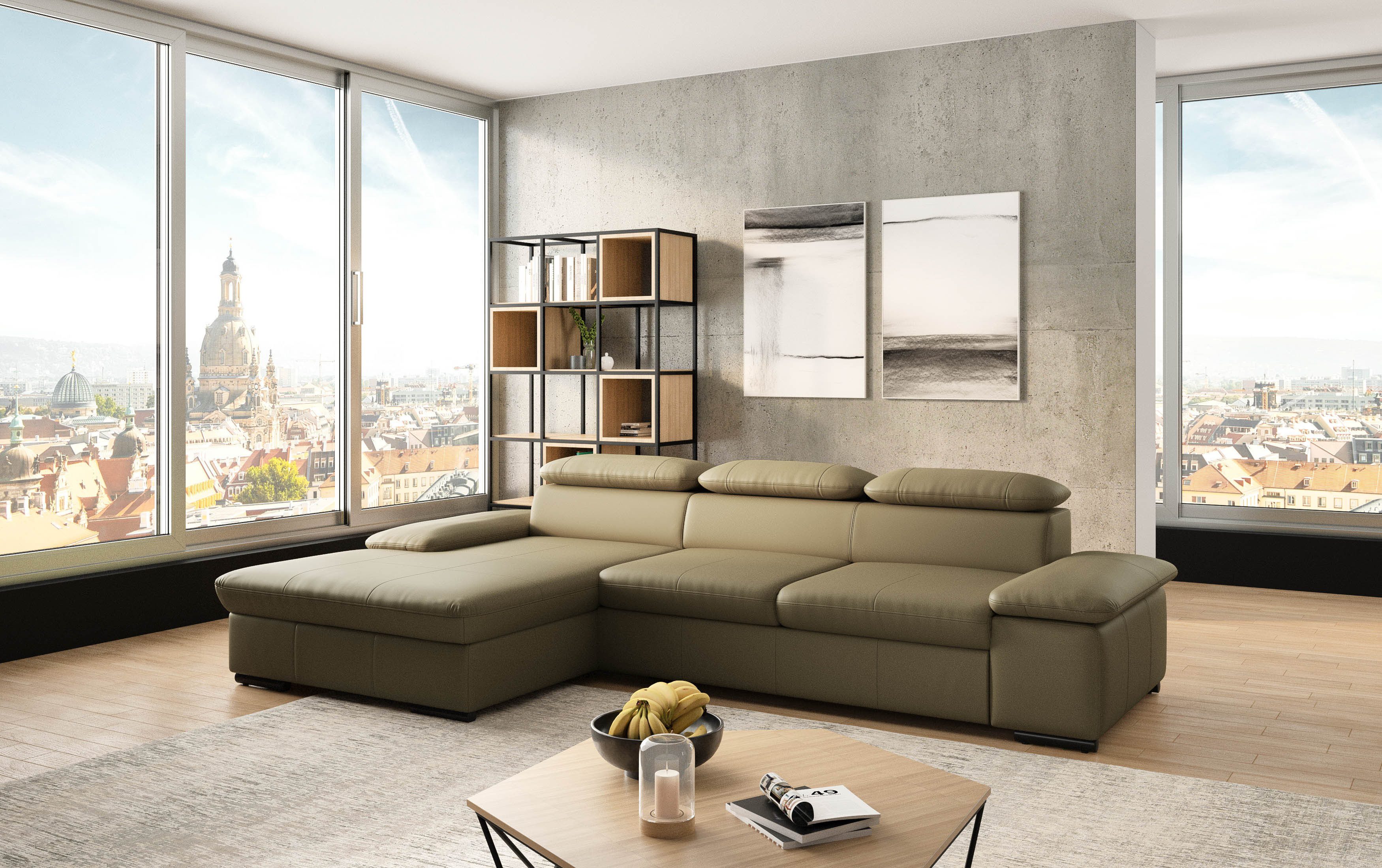 sit&more Ecksofa "Alcudia L-Form" wahlweise mit Bettfunktion günstig online kaufen