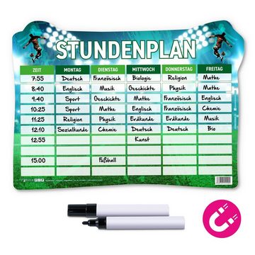 itenga Schülerkalender itenga Stundenplan magnetisch Motiv Fußball 31 x 22,5cm