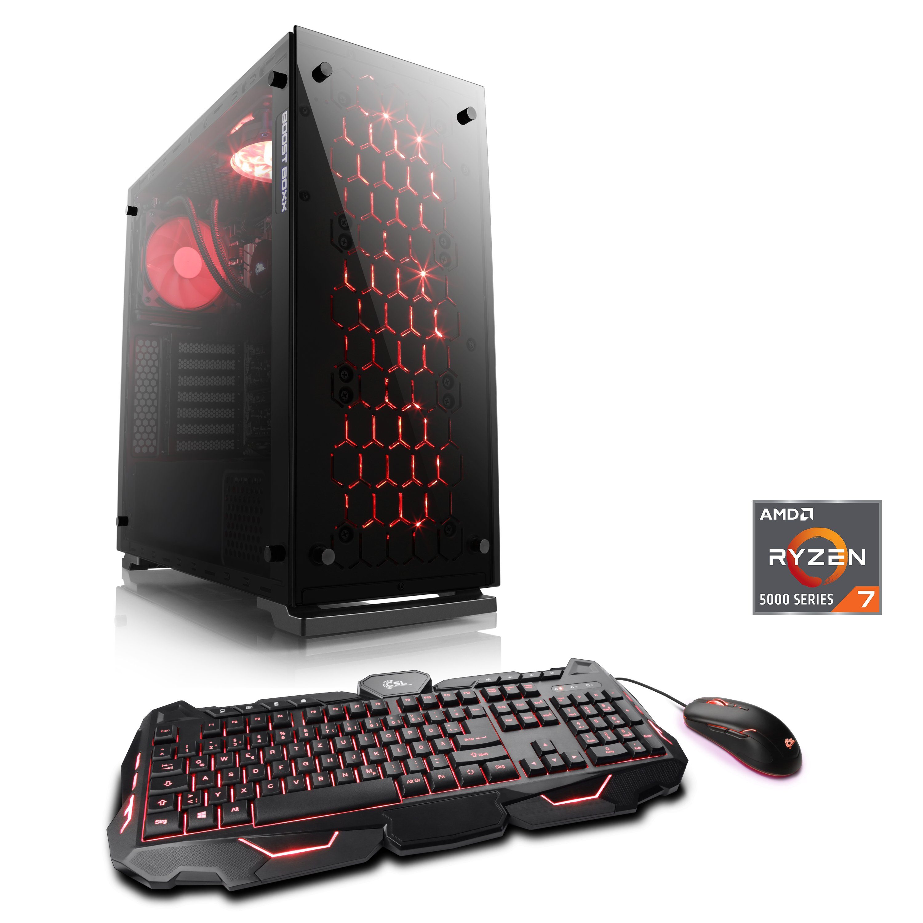 CSL HydroX V28120 Gaming-PC (AMD Ryzen 7 5700G, Radeon Graphics, 16 GB RAM, 1000 GB SSD, Wasserkühlung)