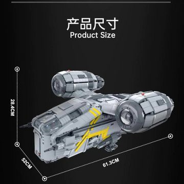 UE Stock Konstruktions-Spielset Konstruktions Spielset Mork Giant Razor Crest MOC 032002 - 4453 Teile, Liebevoll gestaltet