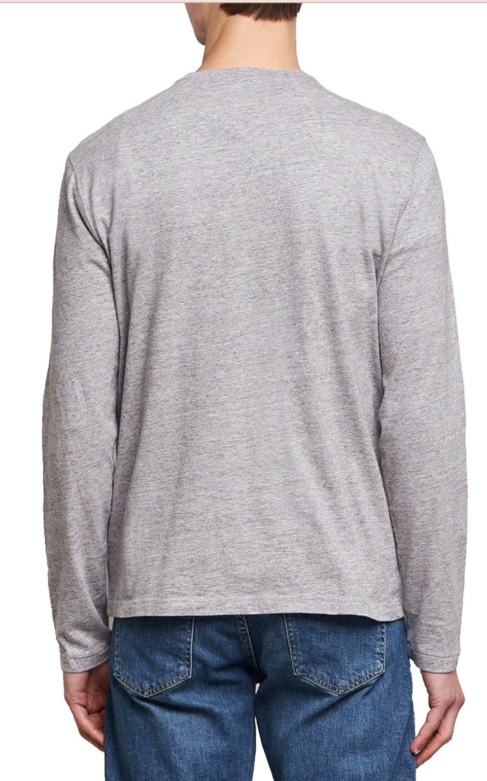 Polo Ralph Lauren Henleyshirt Retro Slub Opa Grandfather Sweatshirt Henley-Kragen, Knopfleiste, Soft-Touch-Stoff, Logo