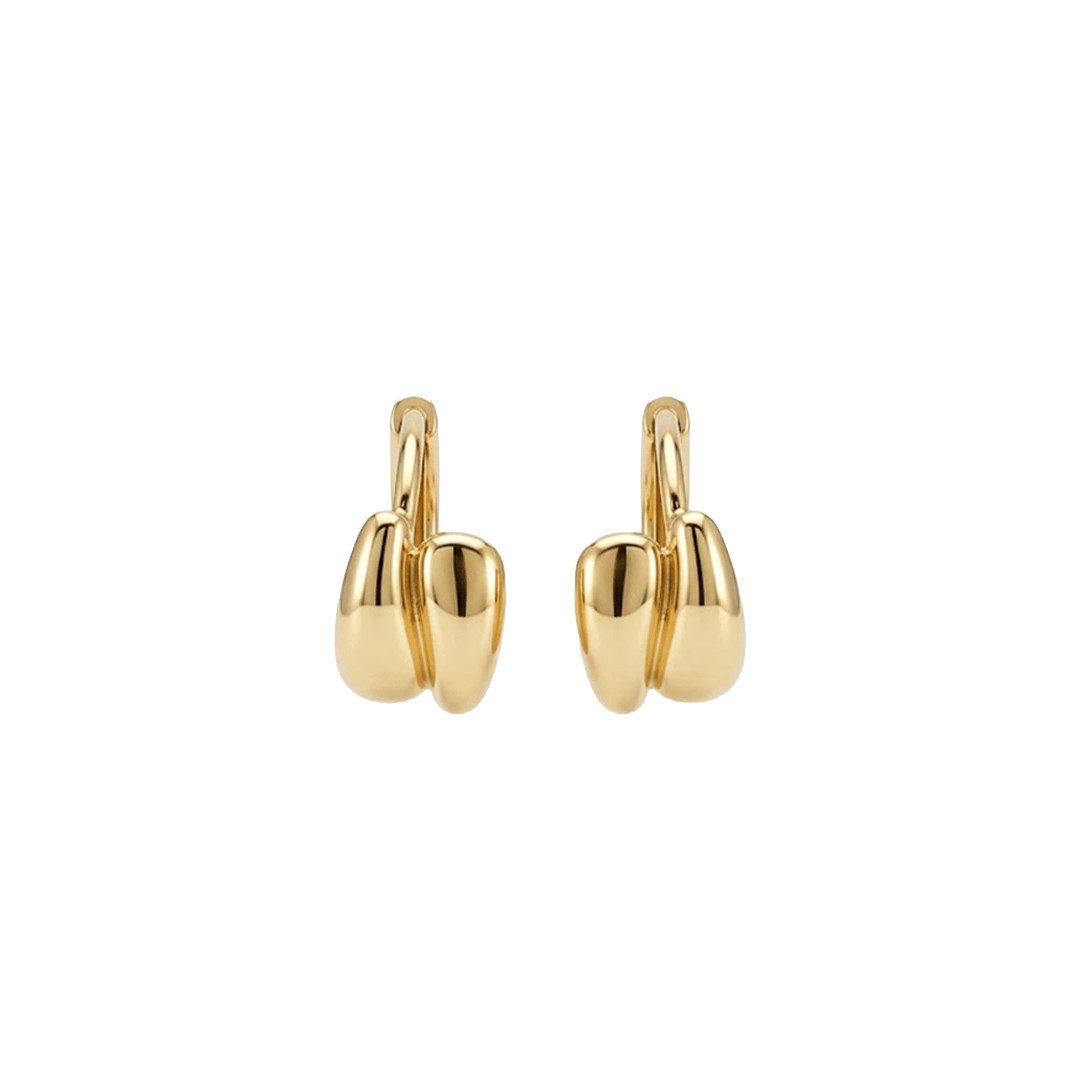 Creolen-Set Creolen Ohrringe 925 Sterling Silber – Elegante Doppel-Creolen im