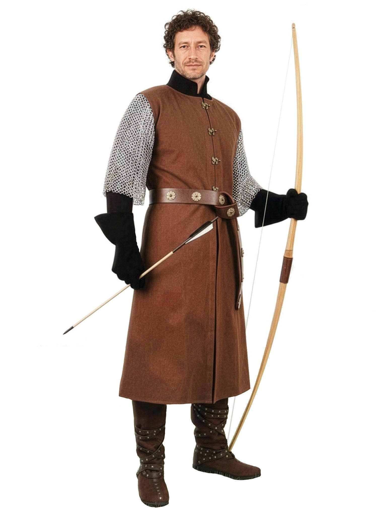Metamorph Ritter-Kostüm Ritterwams - Harold, braun