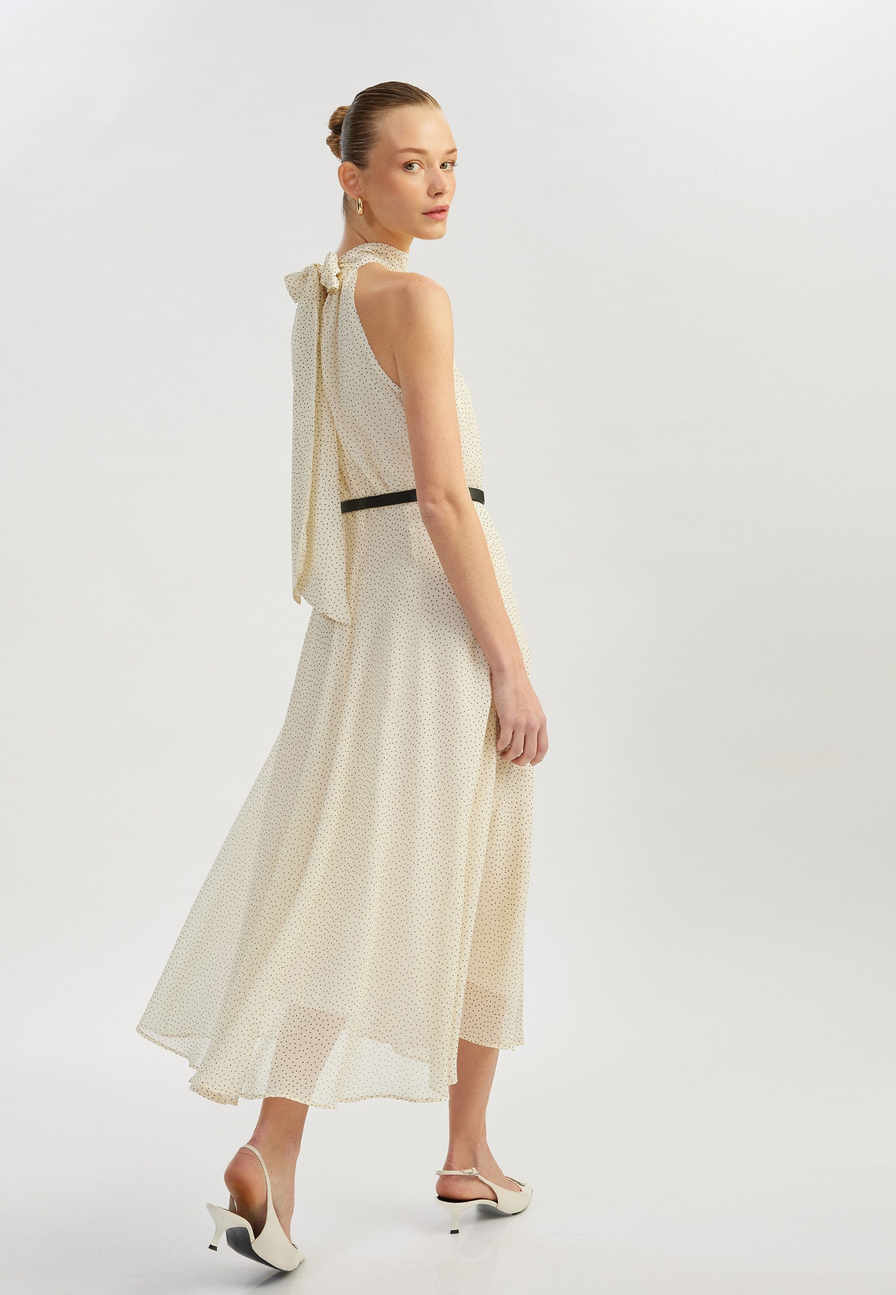 Koton Chiffonkleid Midi Длина Fit & Flare Kleid Chiffonkleid