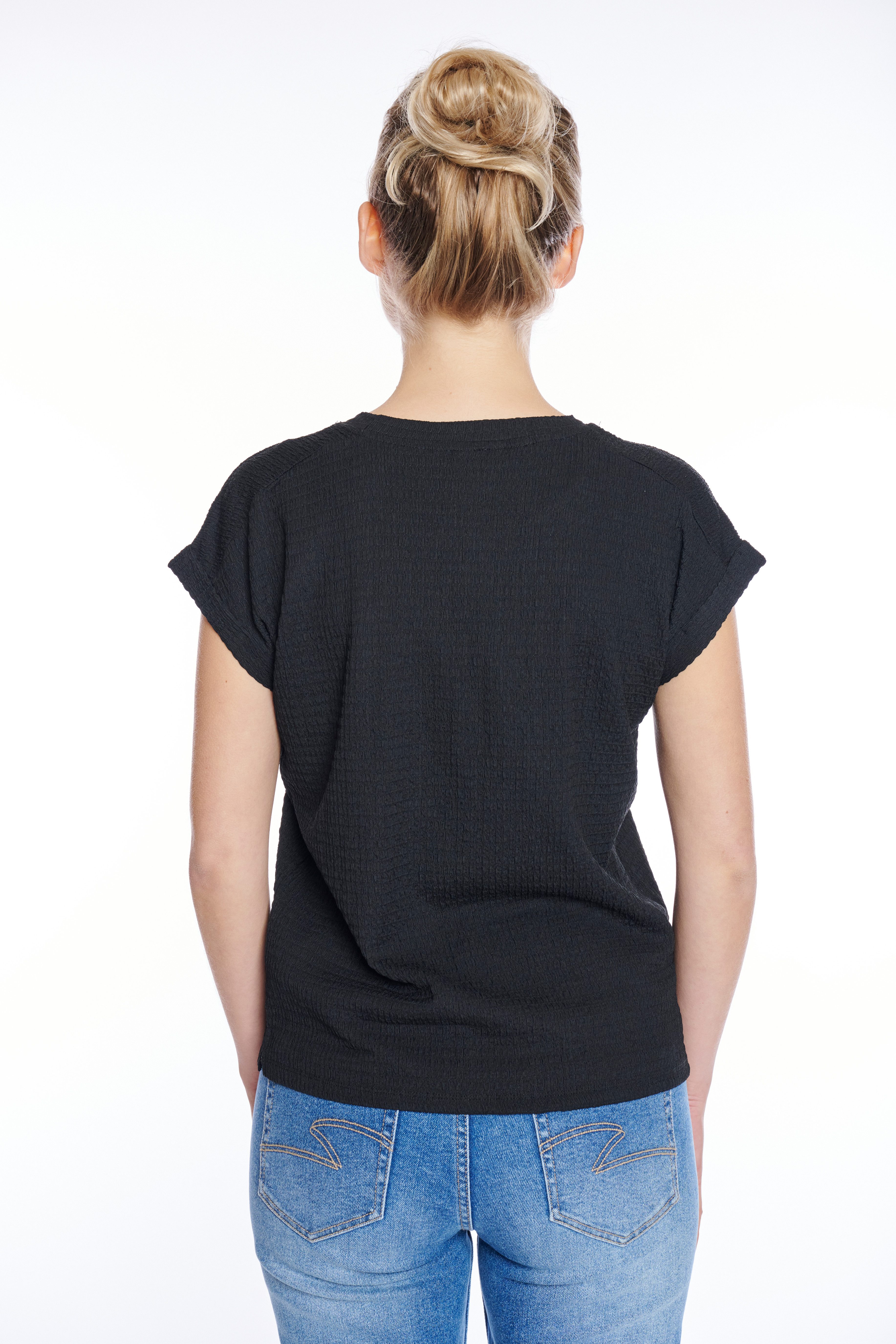 ZABAIONE Kurzarmshirt Al44legra Crinkle-Ware günstig online kaufen