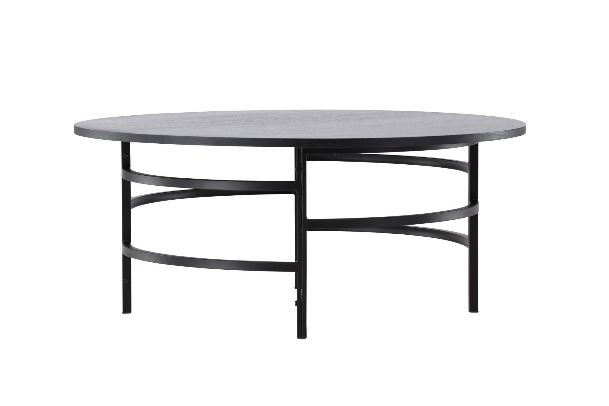 Venture Home Couchtisch Copenhagen, runder Couchtisch Ø 100 cm in skandinavischer Eleganz, Sofatisch, MDF, Metallbeine, rund, abgerundet, modern