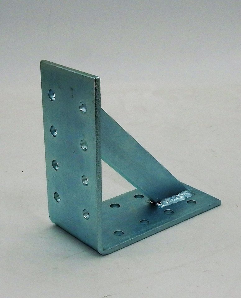 Thumbnail - dynamic24 Holzkonstruktionsbeschlag, Winkel verzinkt 150x150x70mm verstärkt 5mm Schwerlast Bauwinkel