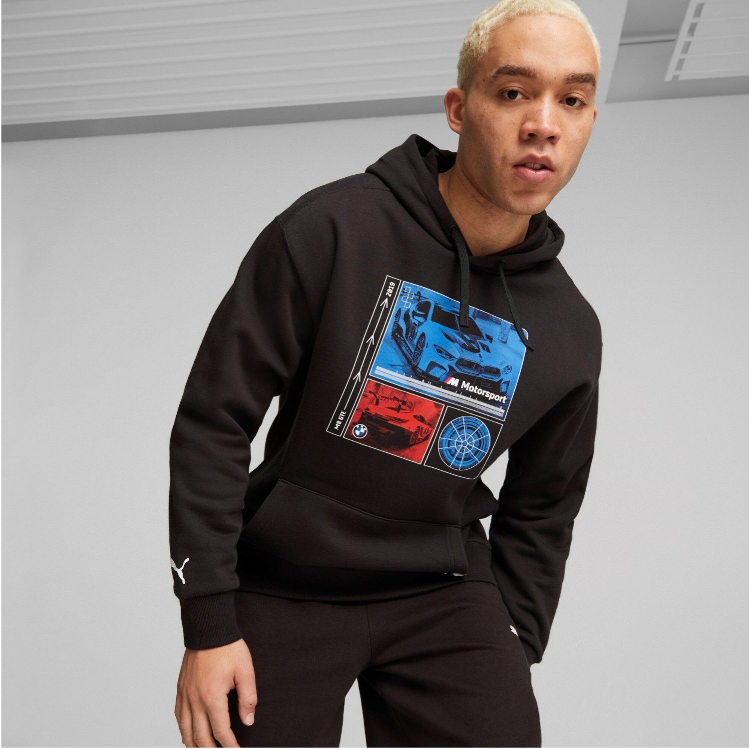 PUMA Hoodie BMW MMS Graphic Hoodie Pullover (1-tlg)