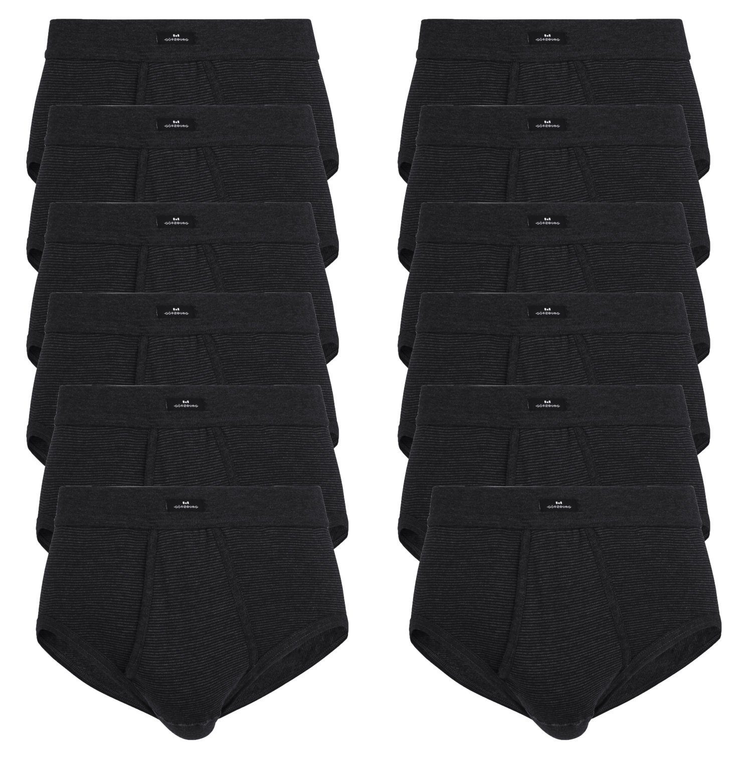 GÖTZBURG Slip 12er Pack Herren Slips (12-St) mit Eingriff günstig online kaufen