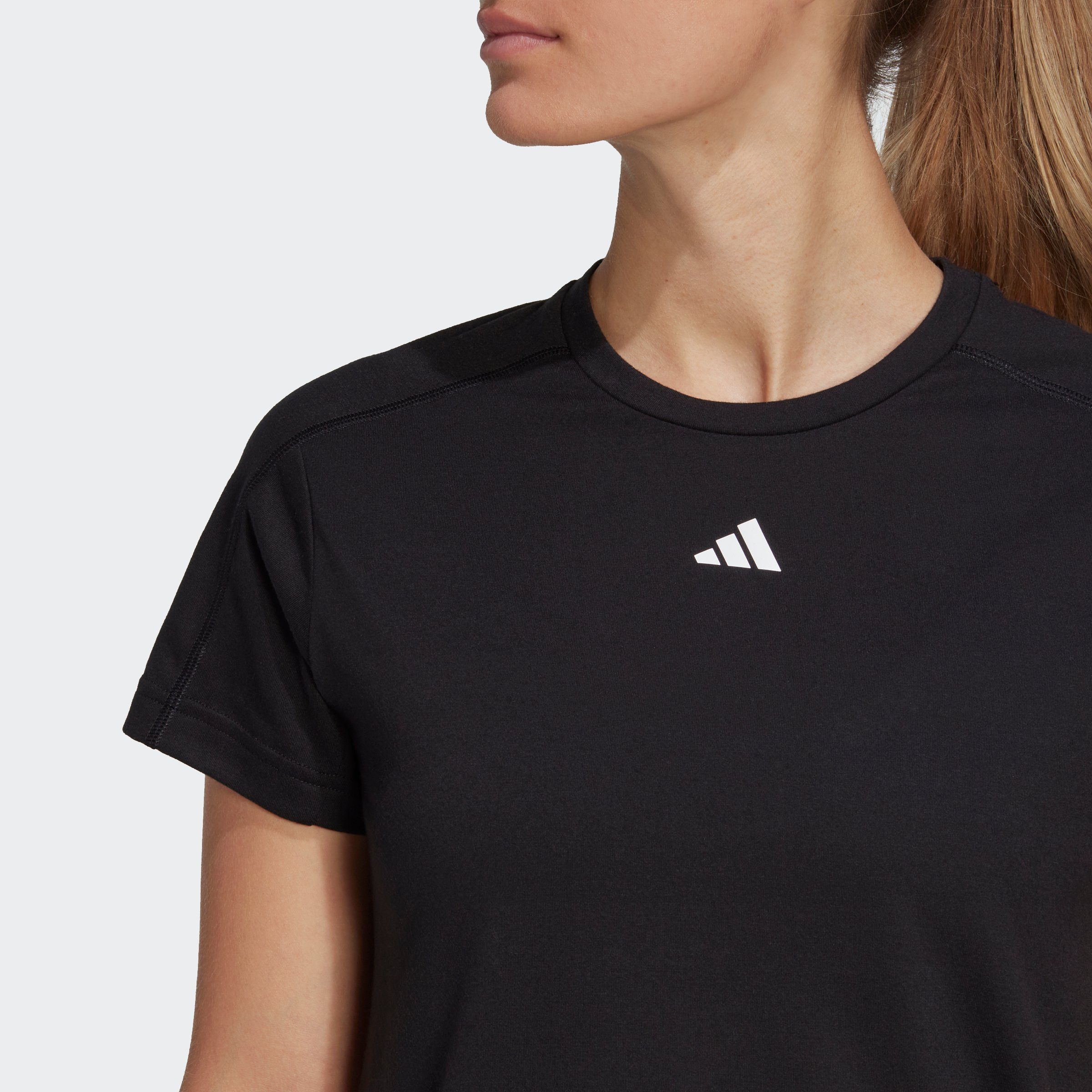 adidas Performance T-Shirt AEROREADY MINIMAL BRANDING Black ESSENTIALS TRAIN