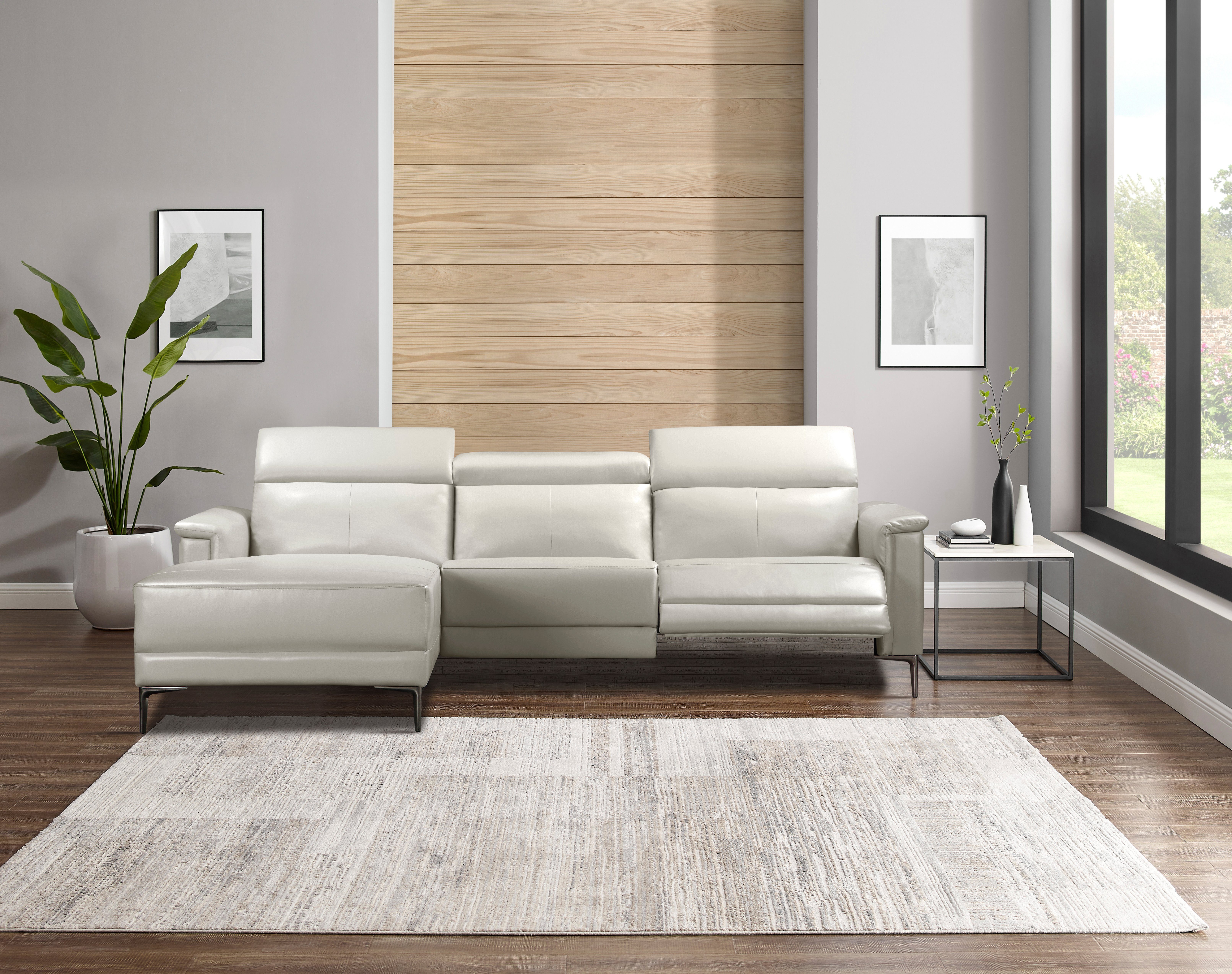 OTTO home Ecksofa LUND, L-Form, 261cm, man. o. elektr. Relaxfunktion (mit USB-A), und Kopfteilverstellung