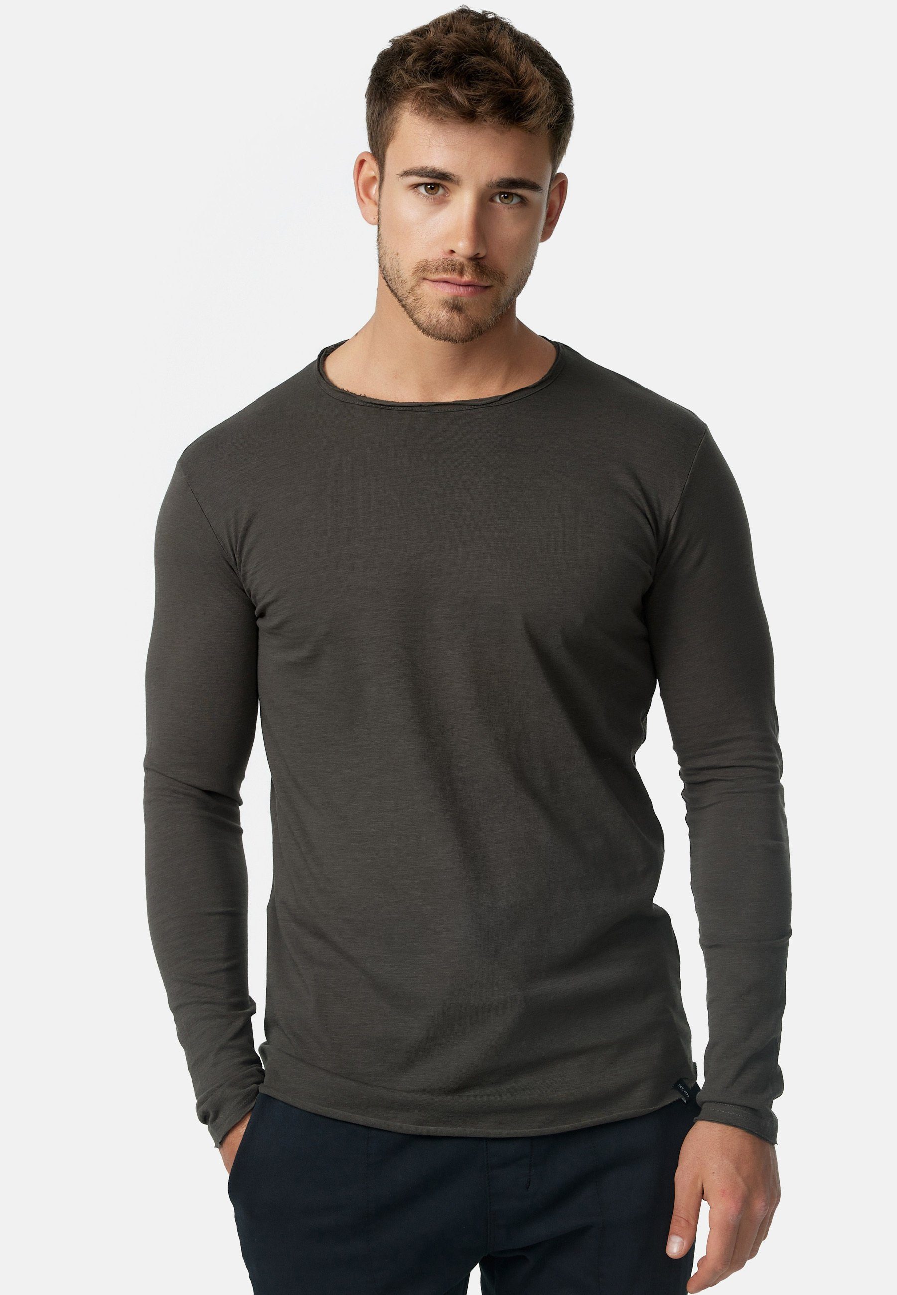 Indicode Langarmshirt Herren Willbur Longsleeve Shirt Herrenshirt Longsleev günstig online kaufen