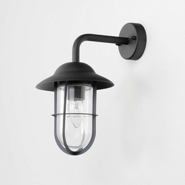 Licht-Erlebnisse Außen-Wandleuchte GENOA, ohne Leuchtmittel, LED Wandlampe Schwarz E27 Außenleuchte Gartenlampe Lampe