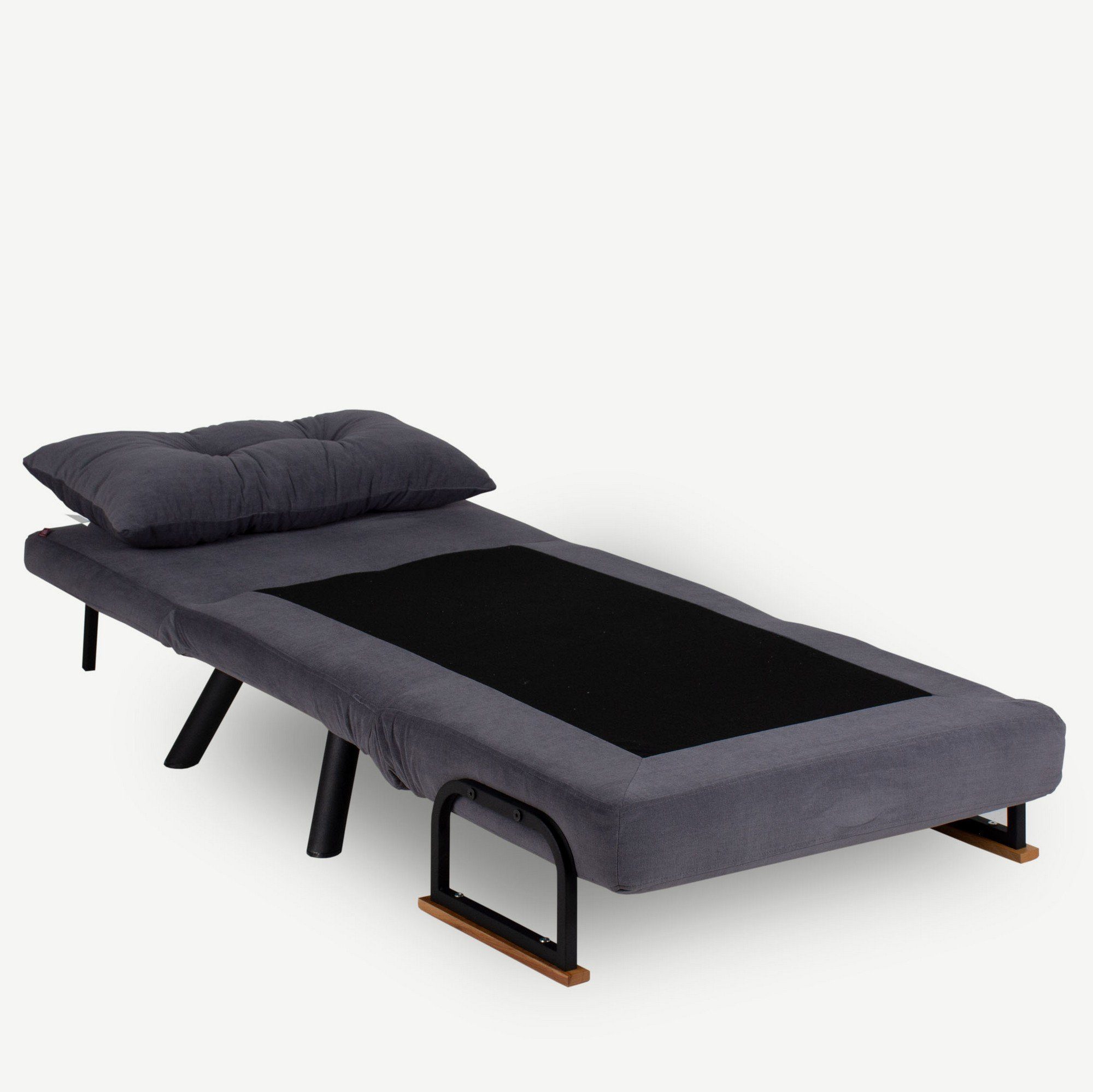100% Sofa Rahmen: FTN2313, Skye Decor Schlafsofas, Metall Grau,