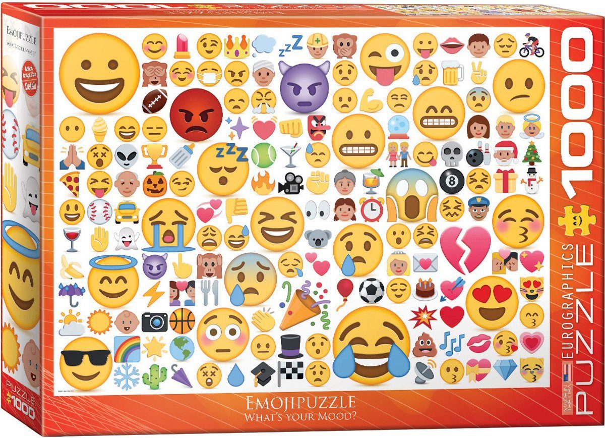 Puzzle 1000 Teile Пазлы - Пазлы - sags mit Emojis, Пазлыteile