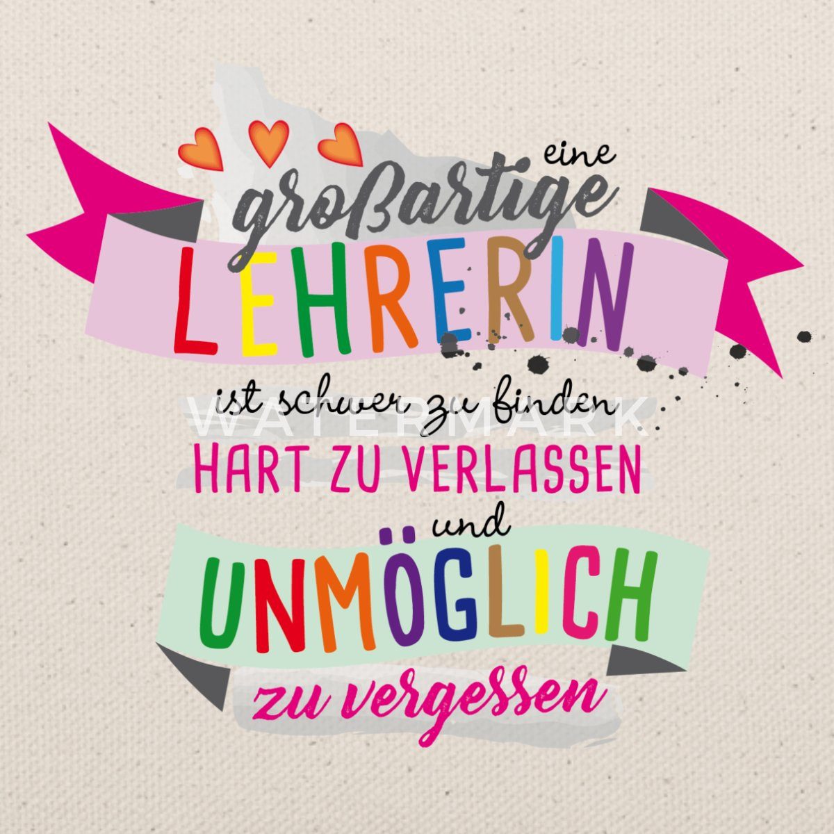 Spreadshirt Kosmetiktasche Eine Großartig Lehrerin ist Schwer Zu Finden Täschchen (1-tlg)