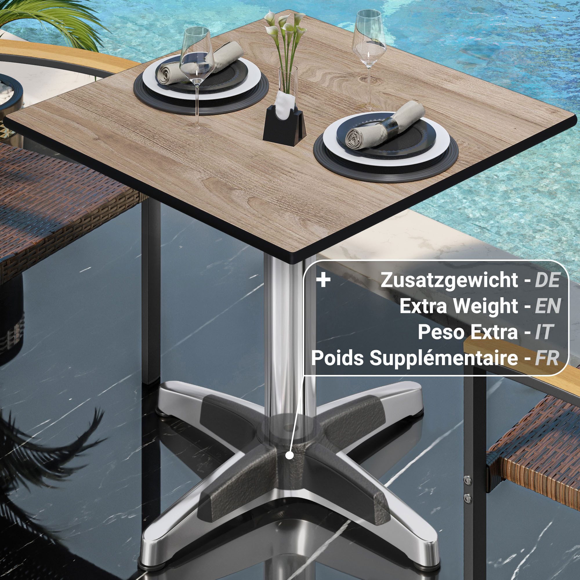 GGMMÖBEL Gartentisch CPBL