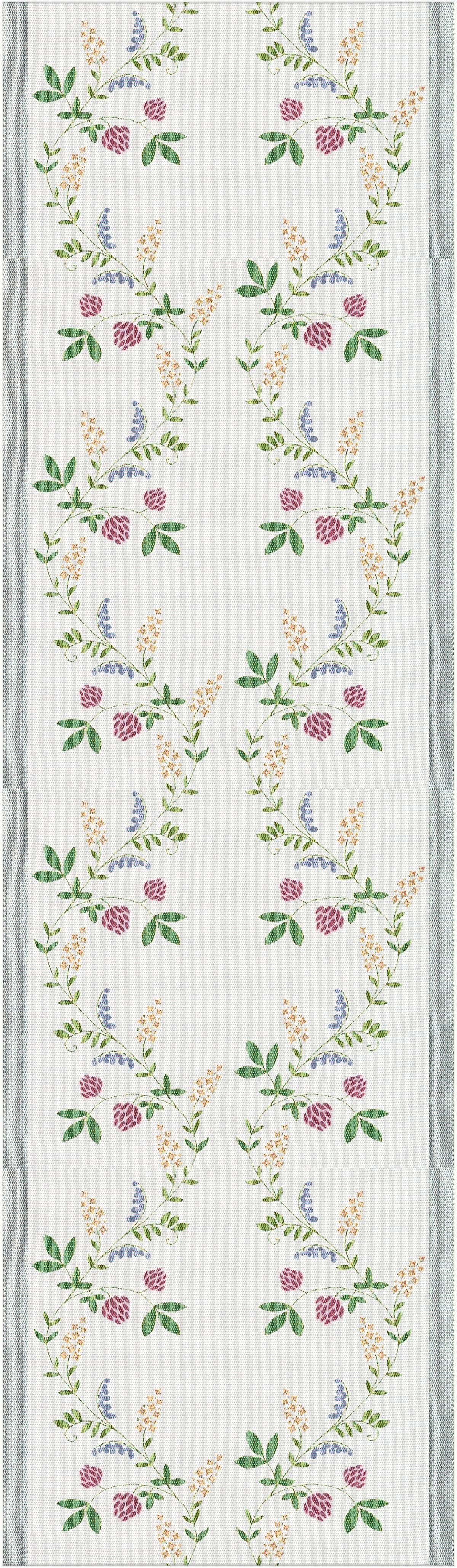 Ekelund Tischläufer Tischläufer Summer Flowers 35x120 cm, Pixel gewebt (6-farbig)