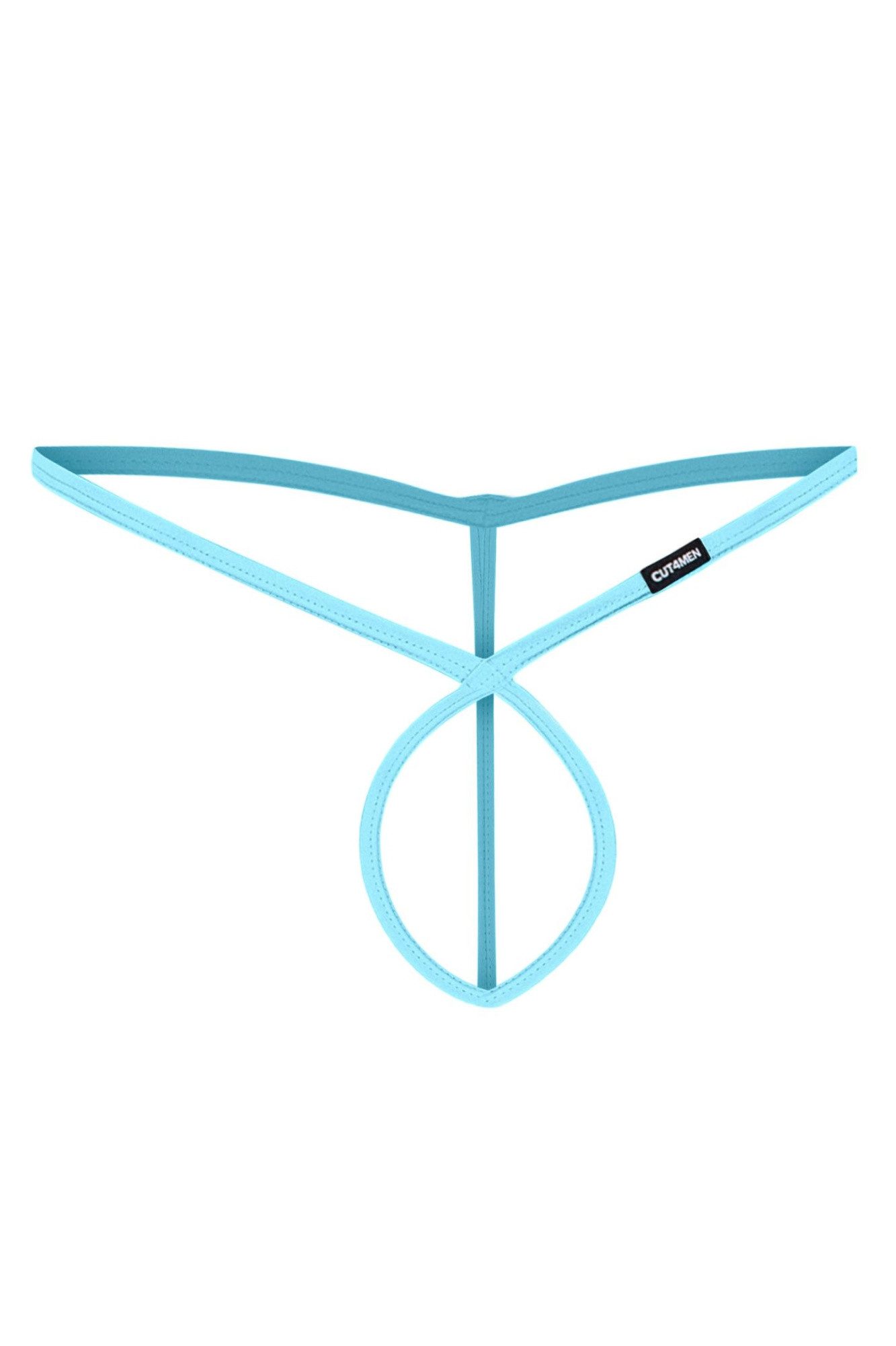 CUT4MEN String Türkiser knapper Herren String ouvert Slip aus Bänder komplett offen e