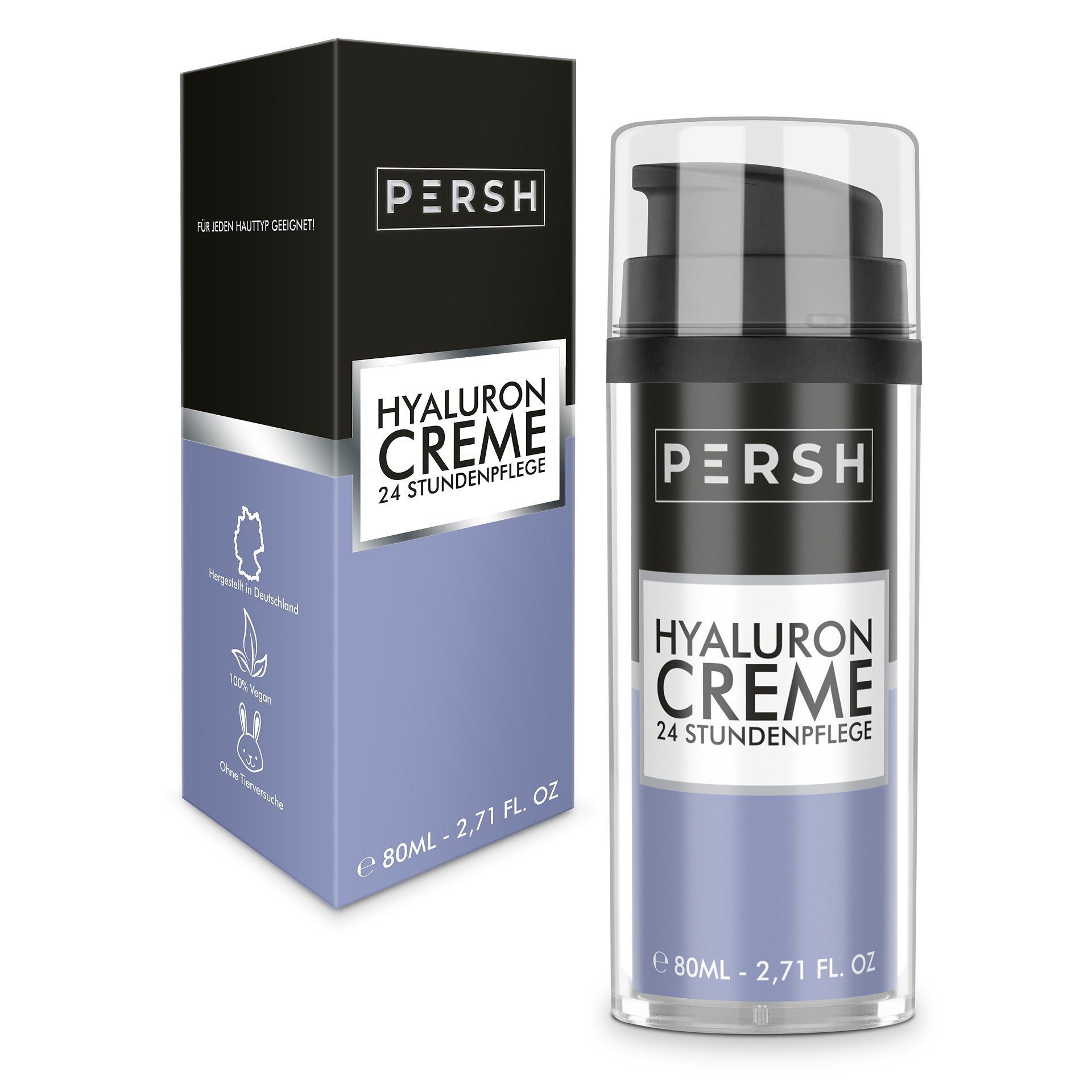 PERSH Feuchtigkeitscreme Hyaluron Creme, Anti-Aging