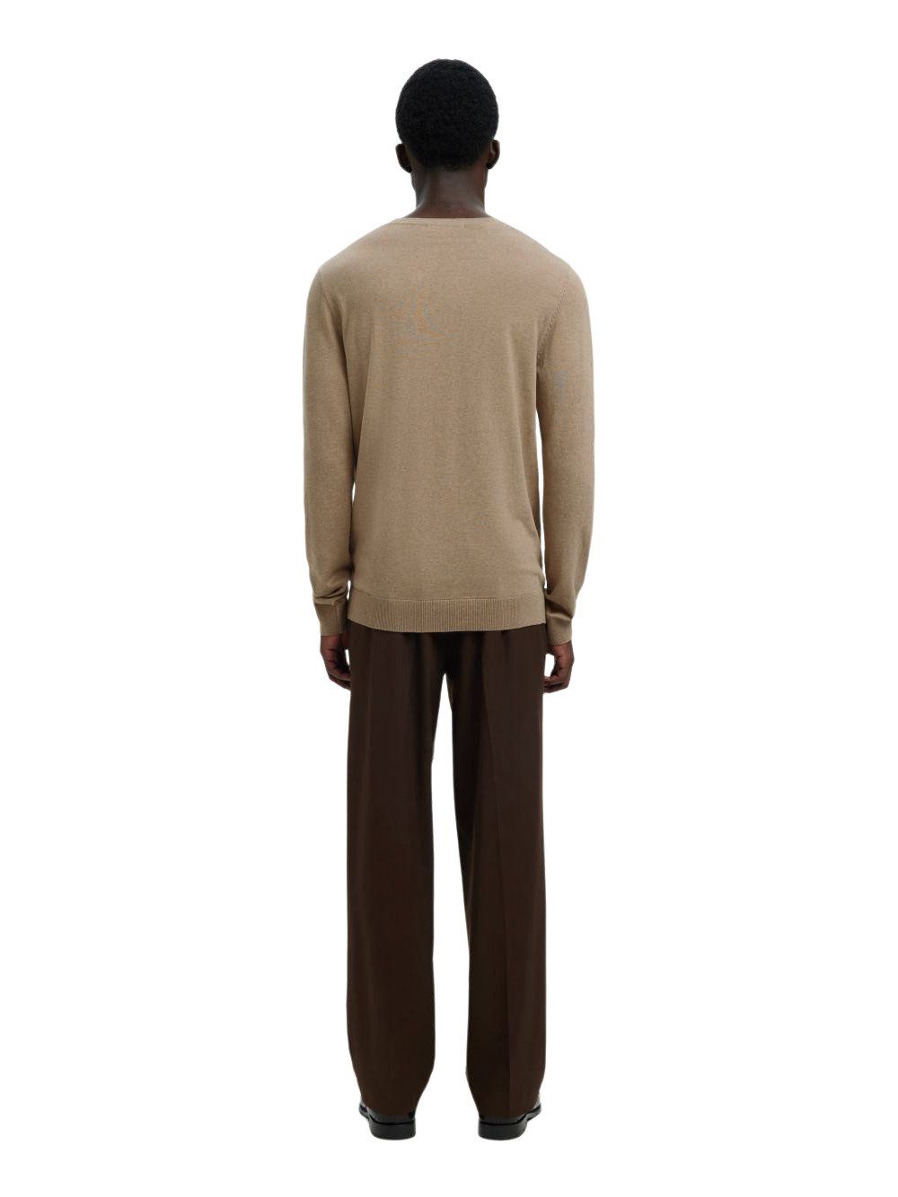 SELECTED HOMME Strickpullover SLHBERG CREW NECK B aus 100% Baumwolle