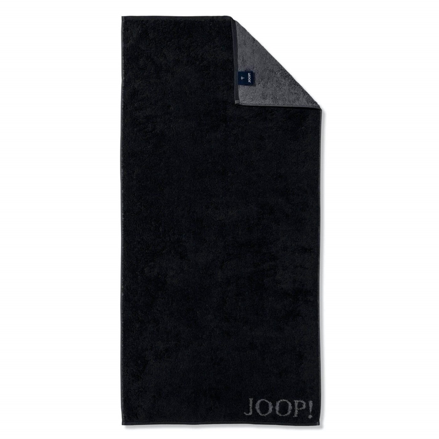 JOOP! Handtuch Joop! Handtuch Duschtuch Gästetuch Classic 1600-90 Schwarz Anthrazit, Walkfrottier, 100% Baumwolle