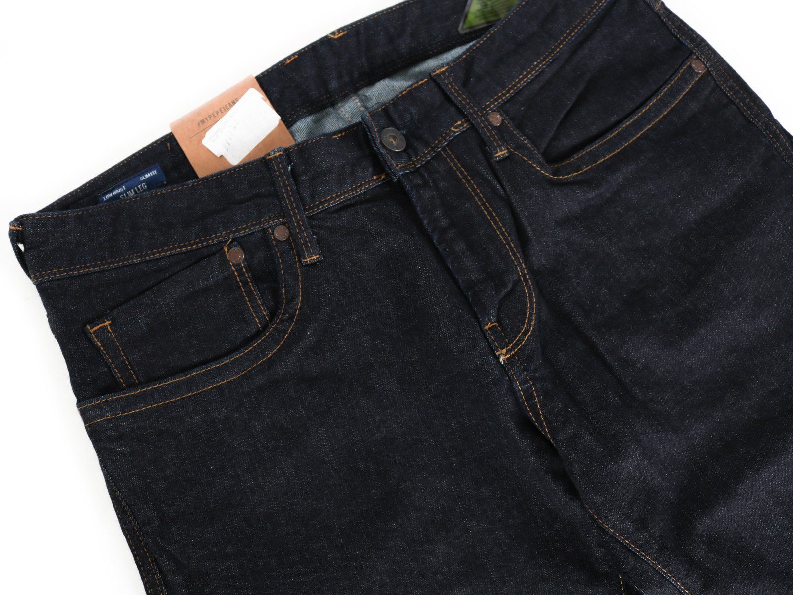 Pepe Hose Slim-fit-Jeans Z02 Skinny Slim Jeans Hatch Waist - Low
