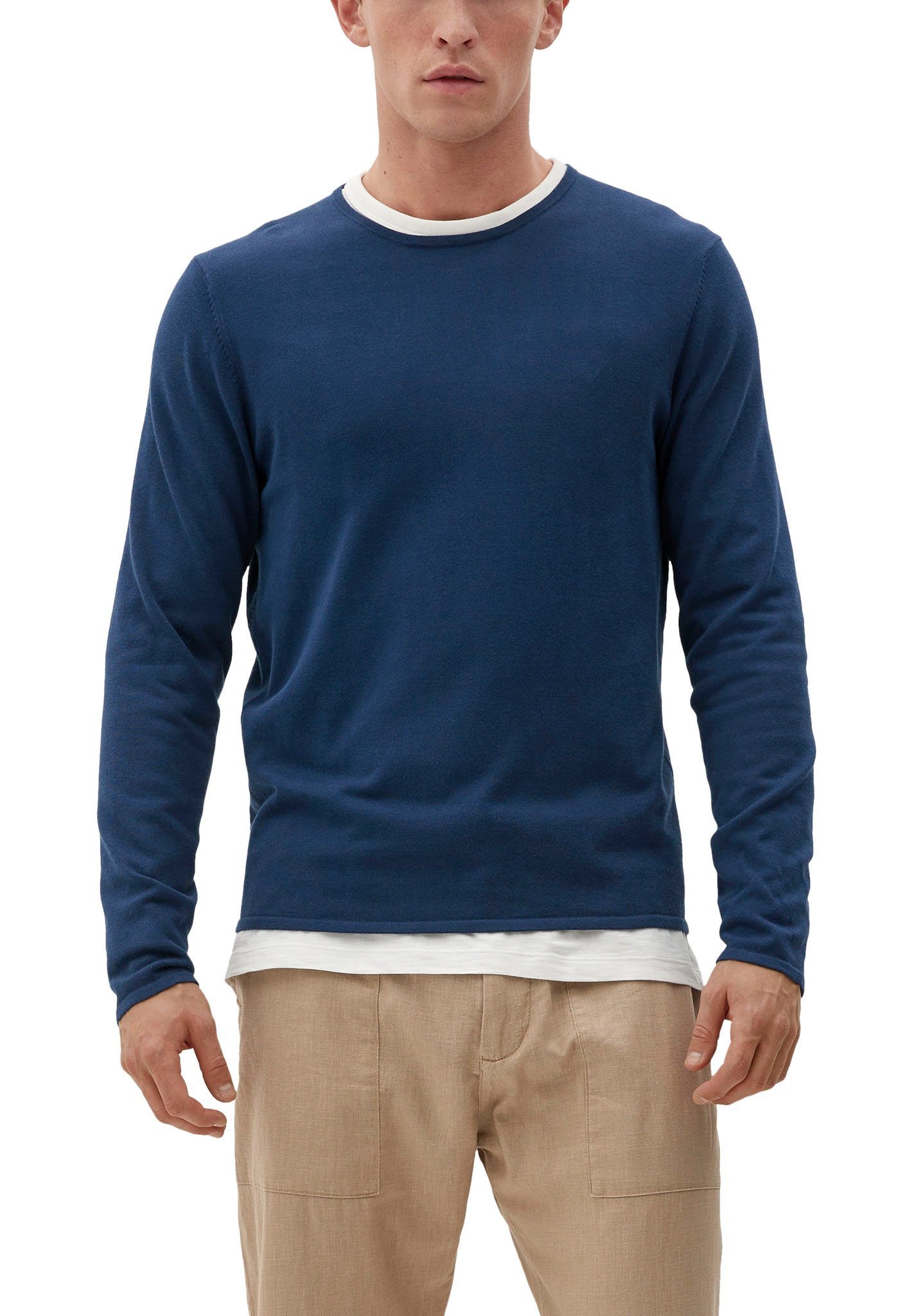 dark Strickpullover aus blue s.Oliver Feinstrick